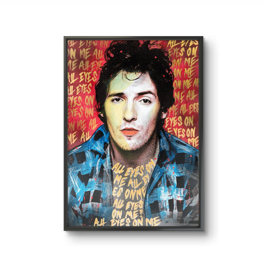 Bilde av Fru Bugge "Bruce Springsteen" laget av Fru Bugge, popart kunst fra Galleri2b