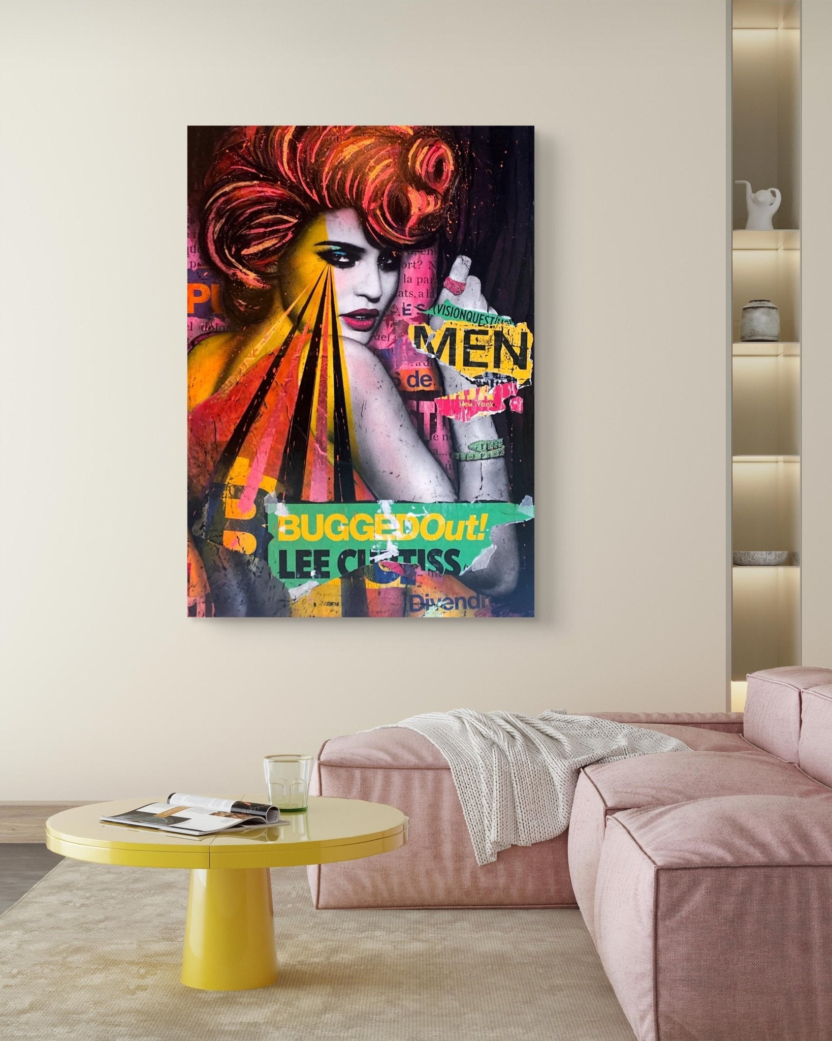 Bilde av Fru Bugge "Bugged Out" laget av Fru Bugge, popart kunst fra Galleri2b