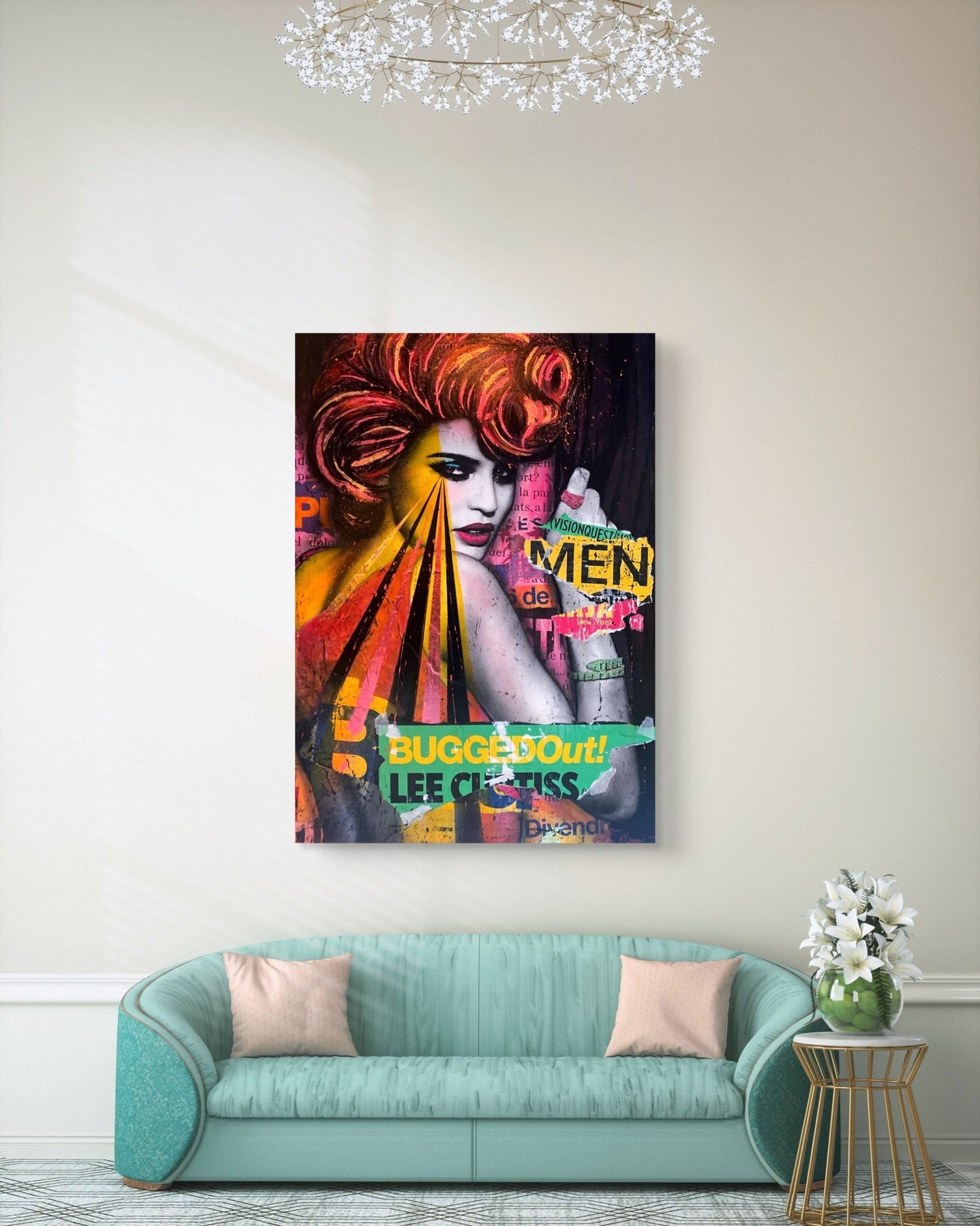 Bilde av Fru Bugge "Bugged Out" laget av Fru Bugge, popart kunst fra Galleri2b