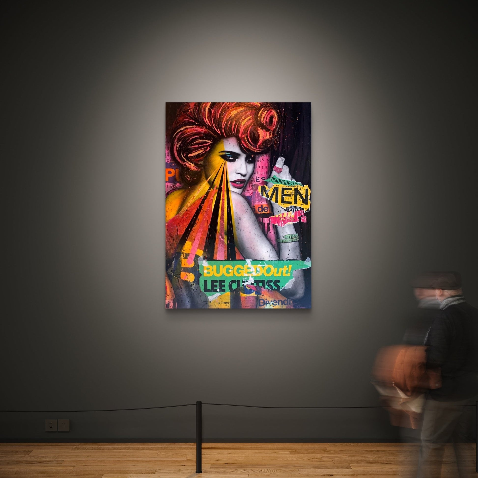 Bilde av Fru Bugge "Bugged Out" laget av Fru Bugge, popart kunst fra Galleri2b