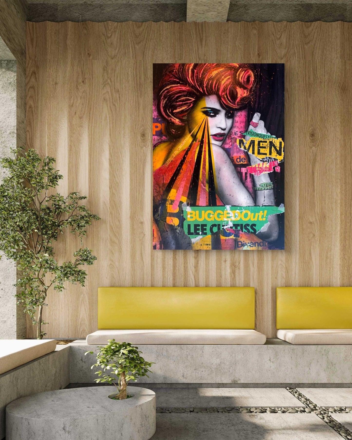 Bilde av Fru Bugge "Bugged Out" laget av Fru Bugge, popart kunst fra Galleri2b