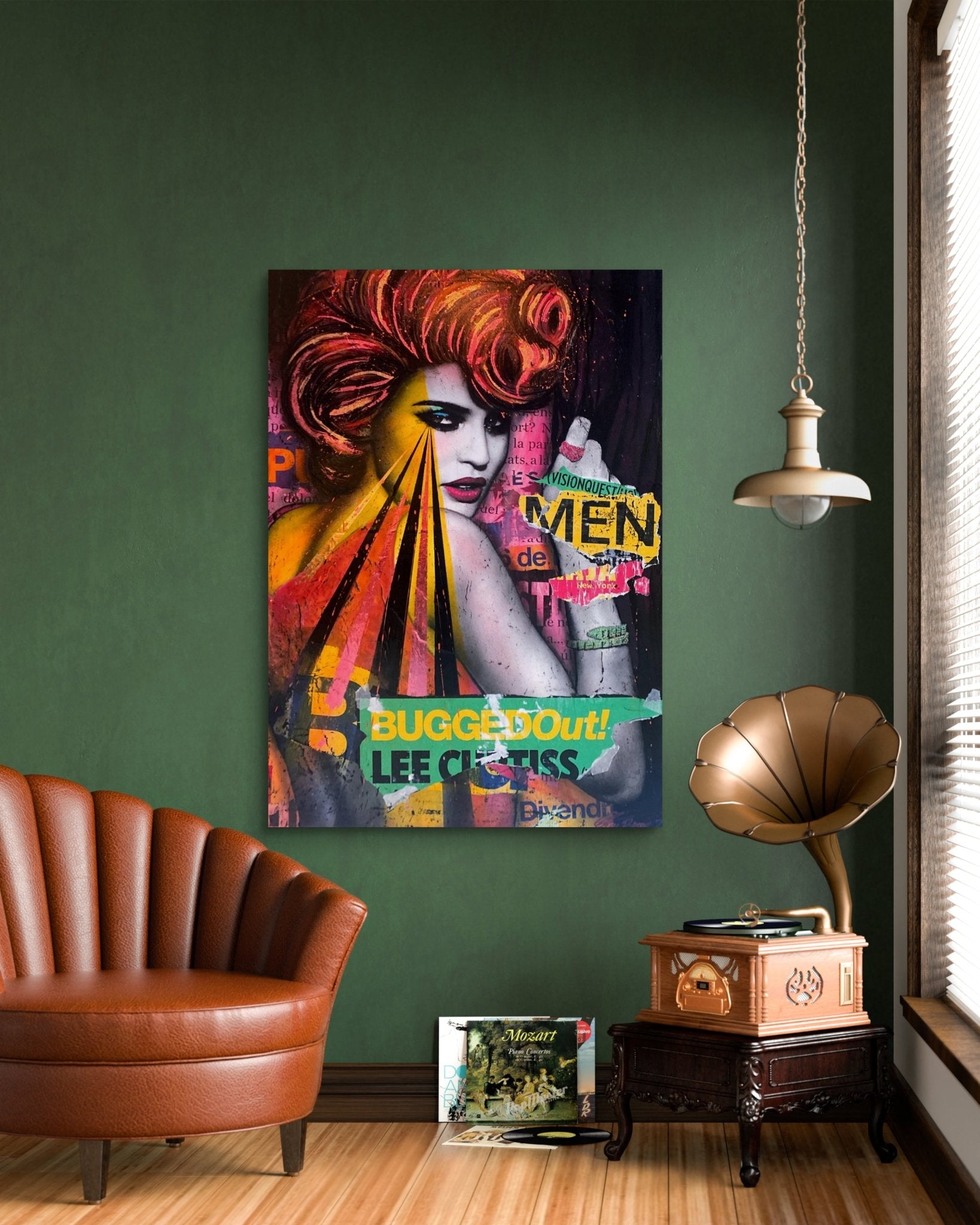 Bilde av Fru Bugge "Bugged Out" laget av Fru Bugge, popart kunst fra Galleri2b