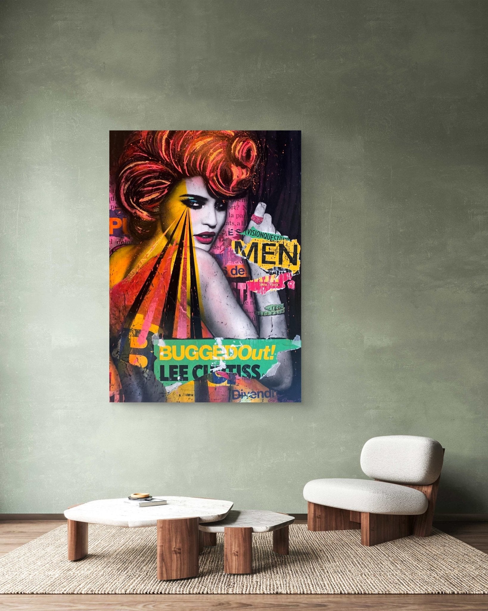 Bilde av Fru Bugge "Bugged Out" laget av Fru Bugge, popart kunst fra Galleri2b