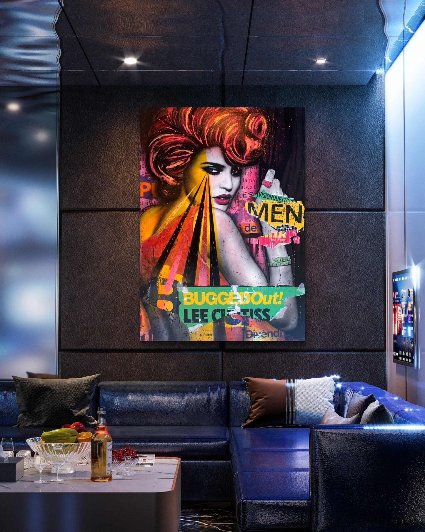 Bilde av Fru Bugge "Bugged Out" laget av Fru Bugge, popart kunst fra Galleri2b