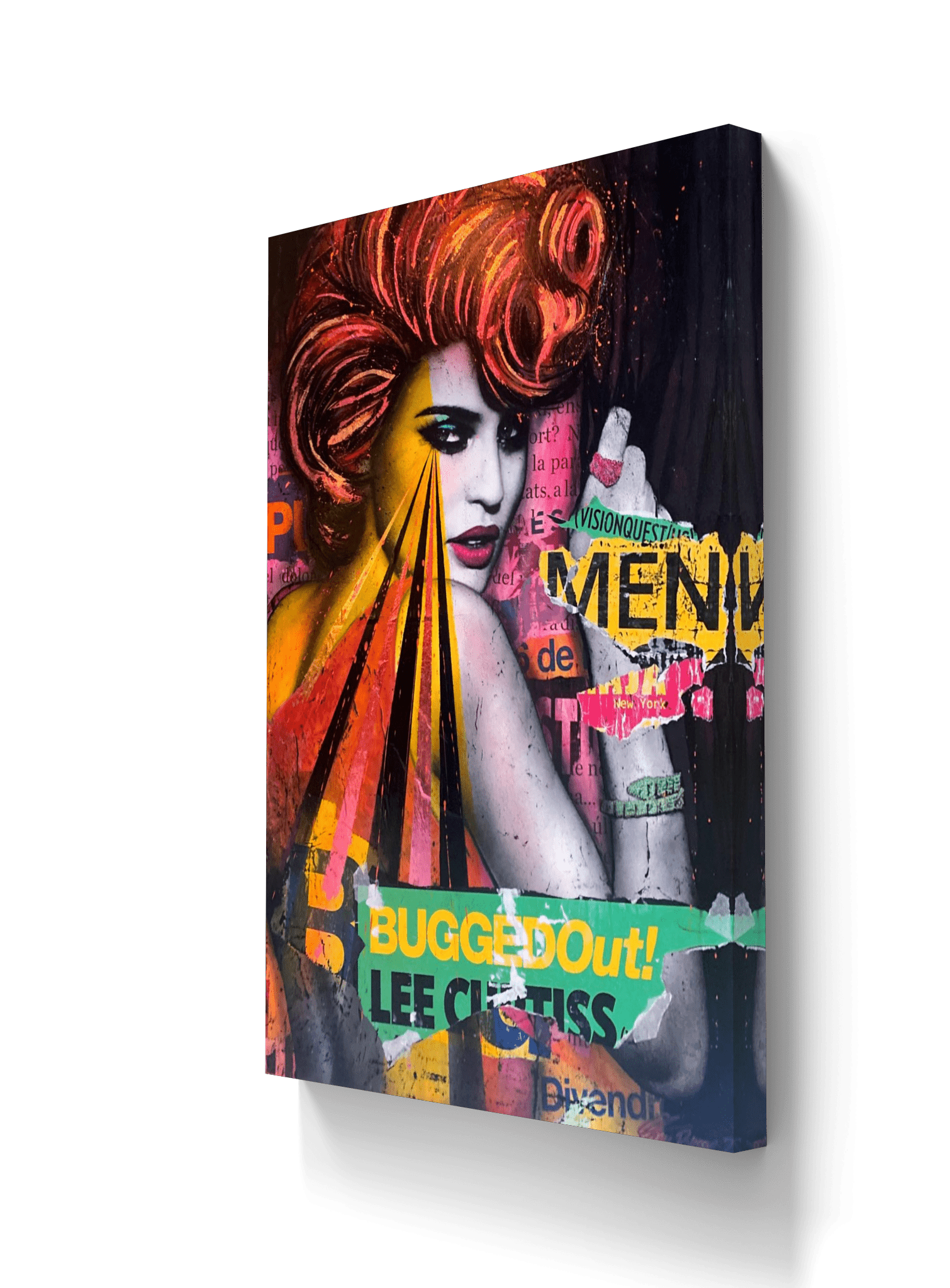 Bilde av Fru Bugge "Bugged Out" laget av Fru Bugge, popart kunst fra Galleri2b