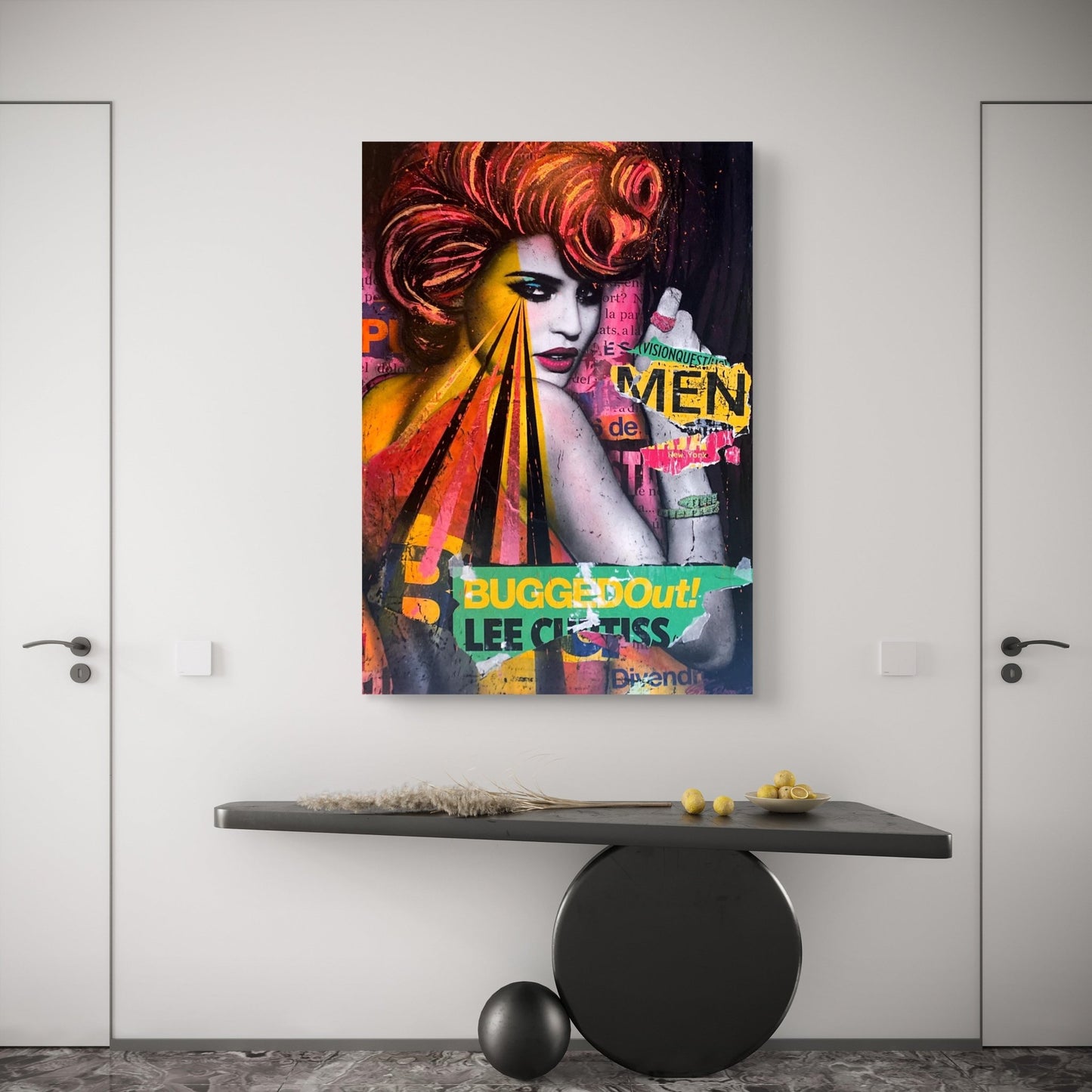 Bilde av Fru Bugge "Bugged Out" laget av Fru Bugge, popart kunst fra Galleri2b