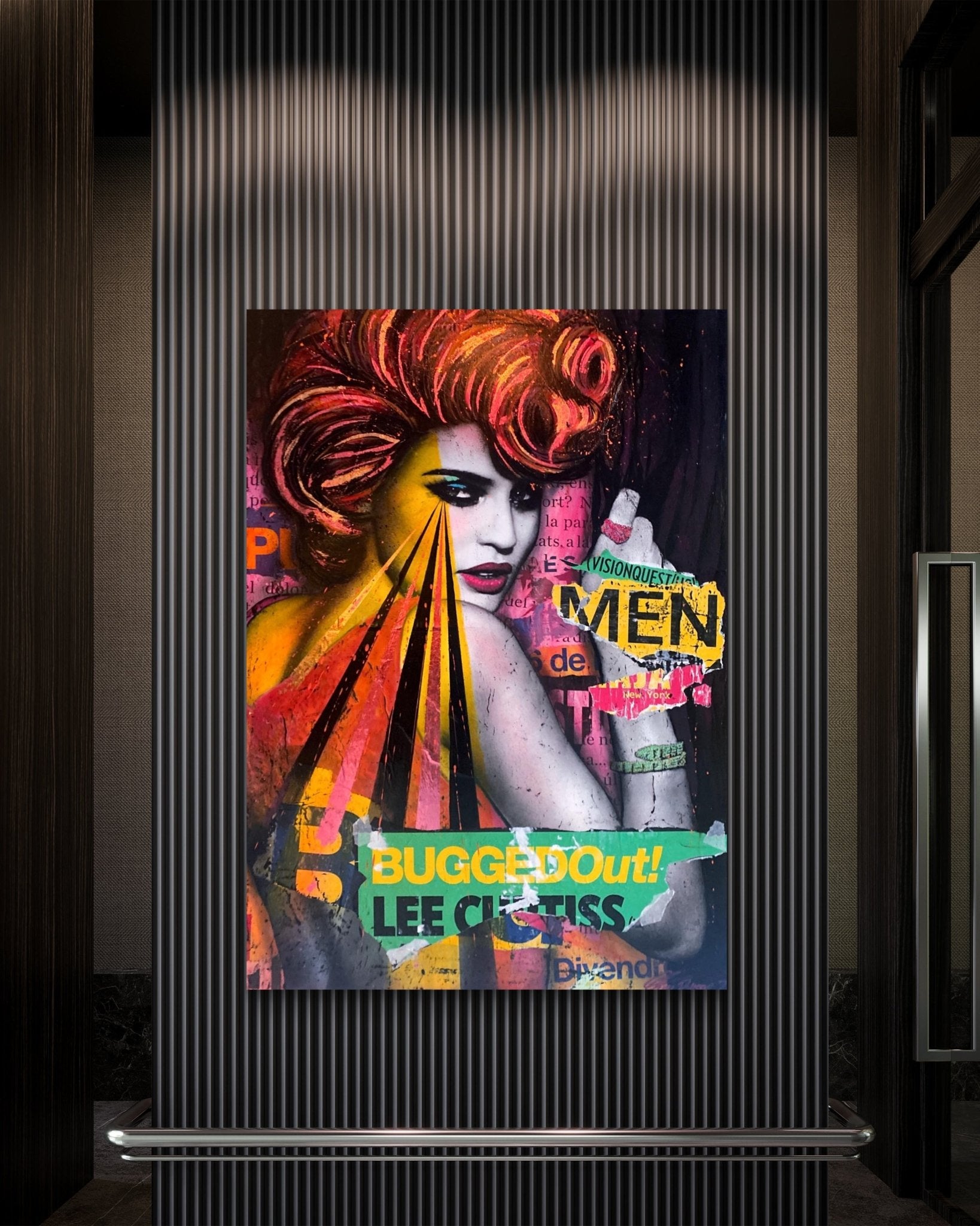 Bilde av Fru Bugge "Bugged Out" laget av Fru Bugge, popart kunst fra Galleri2b