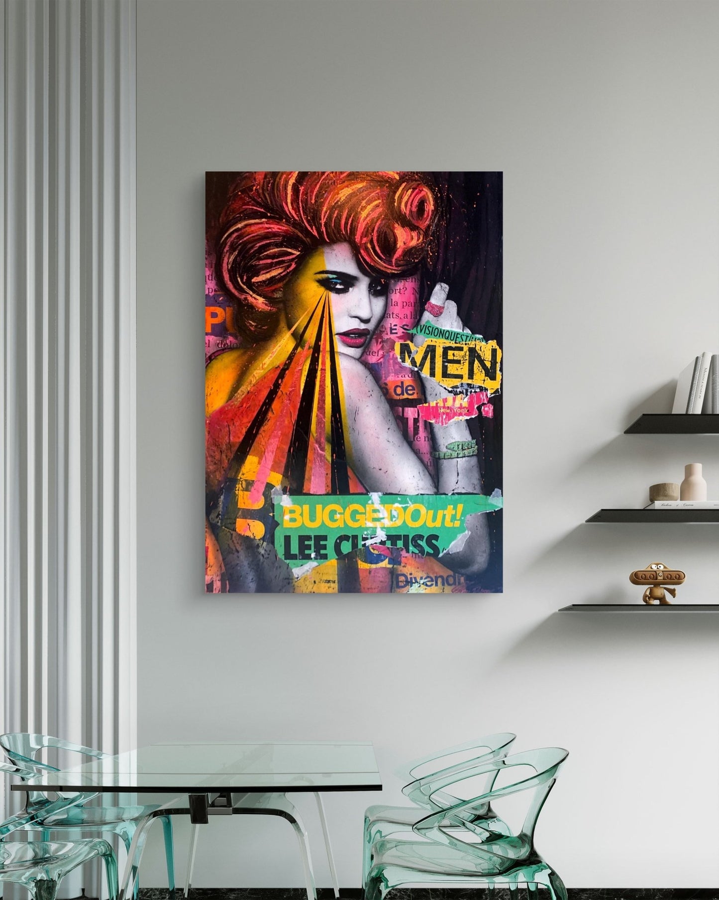 Bilde av Fru Bugge "Bugged Out" laget av Fru Bugge, popart kunst fra Galleri2b