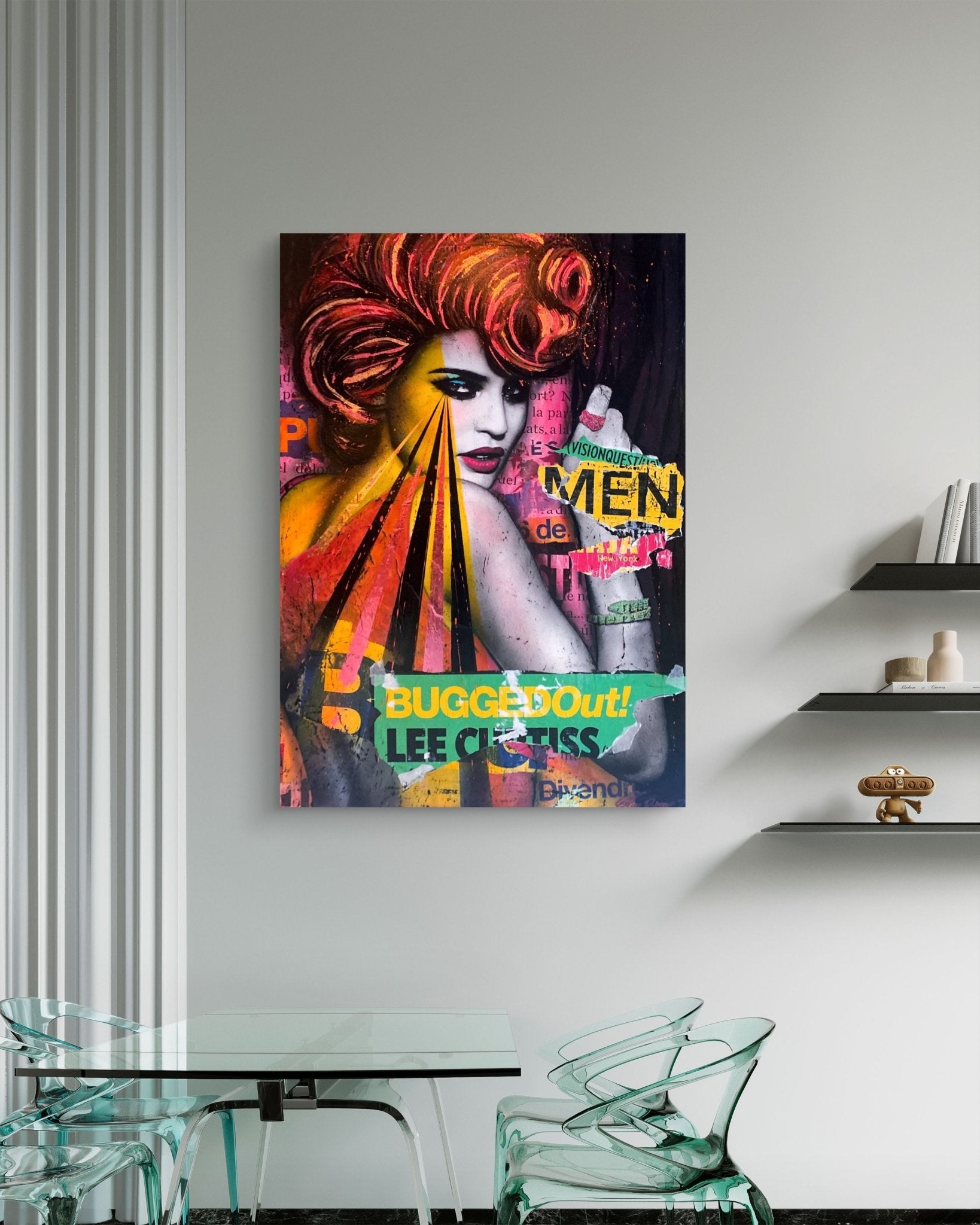 Bilde av Fru Bugge "Bugged Out" laget av Fru Bugge, popart kunst fra Galleri2b