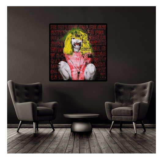 Bilde av Fru Bugge "Call me" Debbie Harry laget av Fru Bugge, popart kunst fra Galleri2b