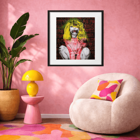 Bilde av Fru Bugge "Call me" Debbie Harry laget av Fru Bugge, popart kunst fra Galleri2b