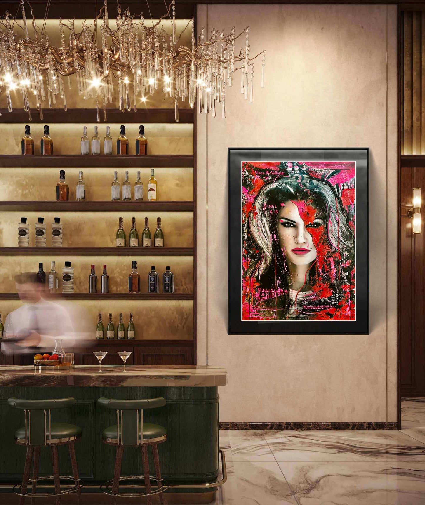 Bilde av Fru Bugge "Cindy" - NYTT TRYKK 💋 laget av Fru Bugge, popart kunst fra Galleri2b