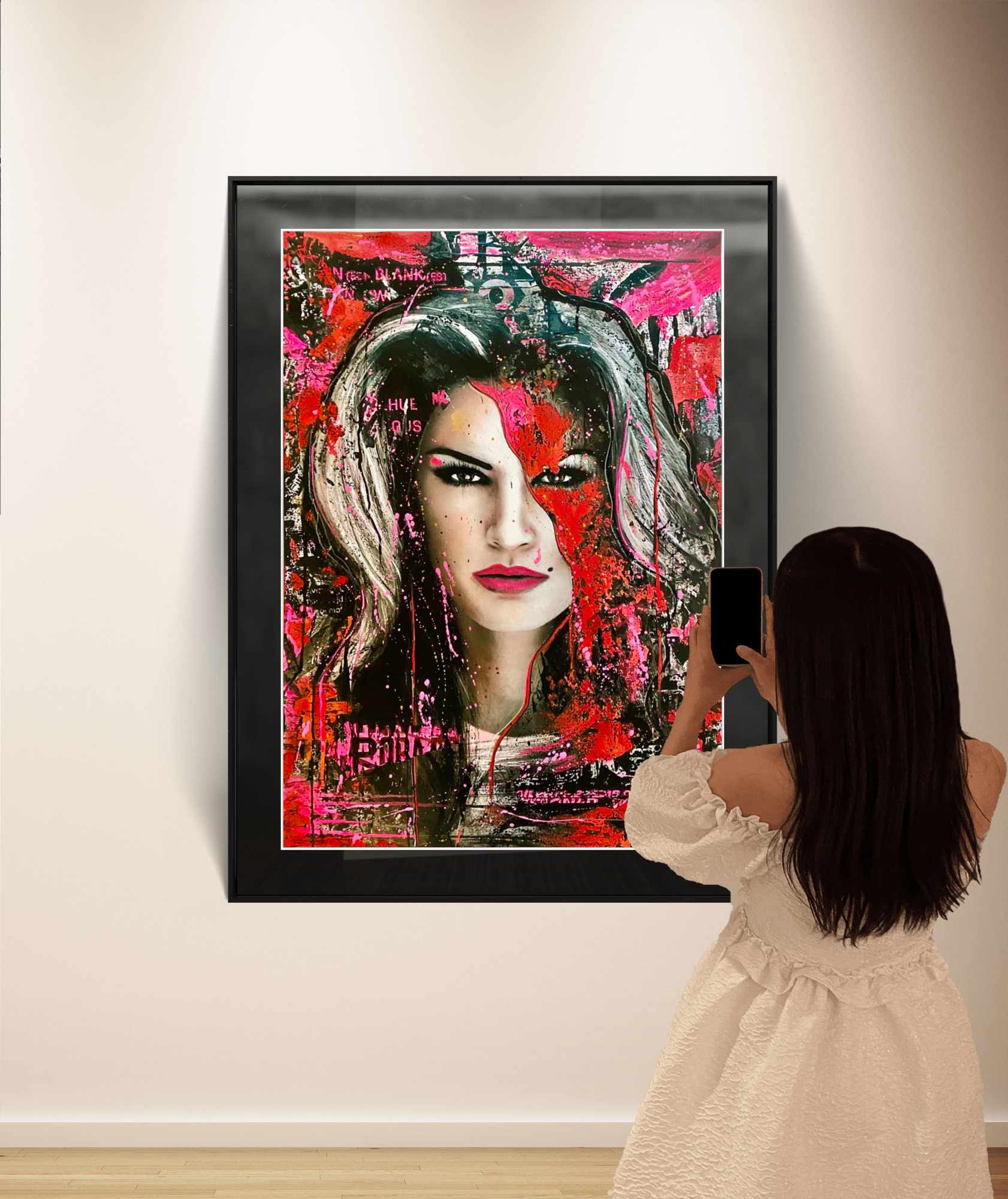 Bilde av Fru Bugge "Cindy" - NYTT TRYKK 💋 laget av Fru Bugge, popart kunst fra Galleri2b