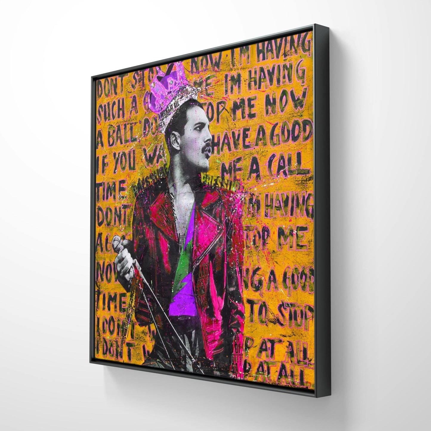 Bilde av Fru Bugge "DON´T STOP ME NOW 3" laget av Fru Bugge, popart kunst fra Galleri2b