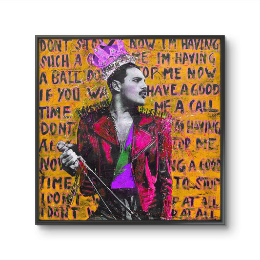 Bilde av Fru Bugge "DON´T STOP ME NOW 3" laget av Fru Bugge, popart kunst fra Galleri2b