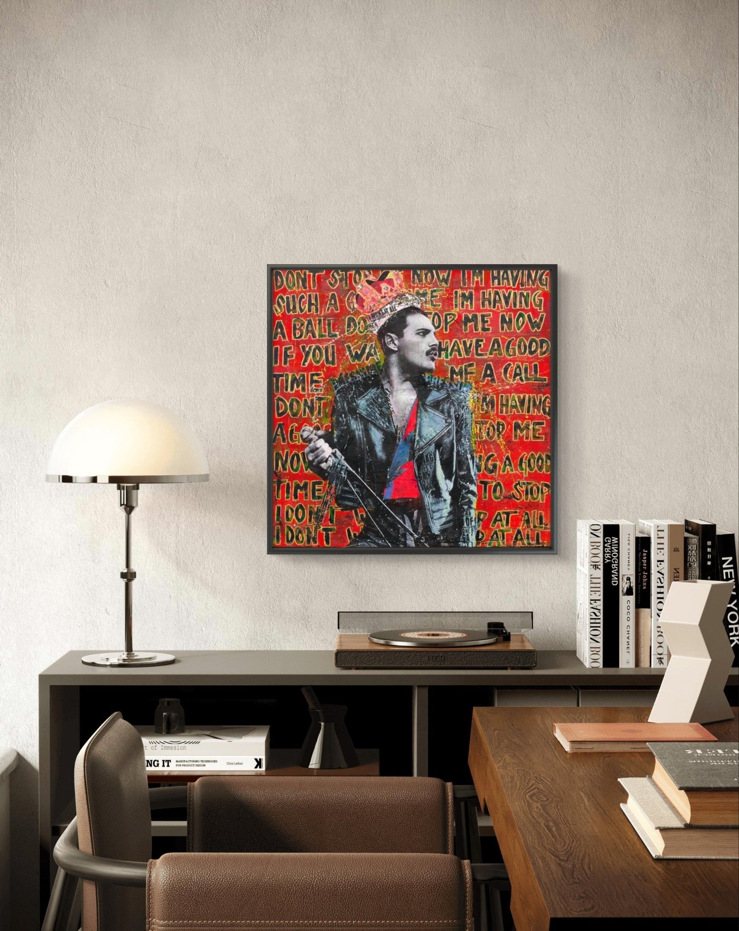 Bilde av Fru Bugge "DON´T STOP ME NOW II" laget av Fru Bugge, popart kunst fra Galleri2b