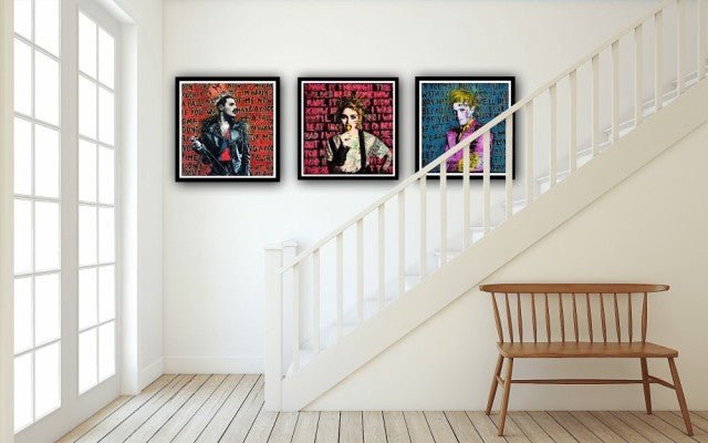 Bilde av Fru Bugge "DON´T STOP ME NOW II" laget av Fru Bugge, popart kunst fra Galleri2b