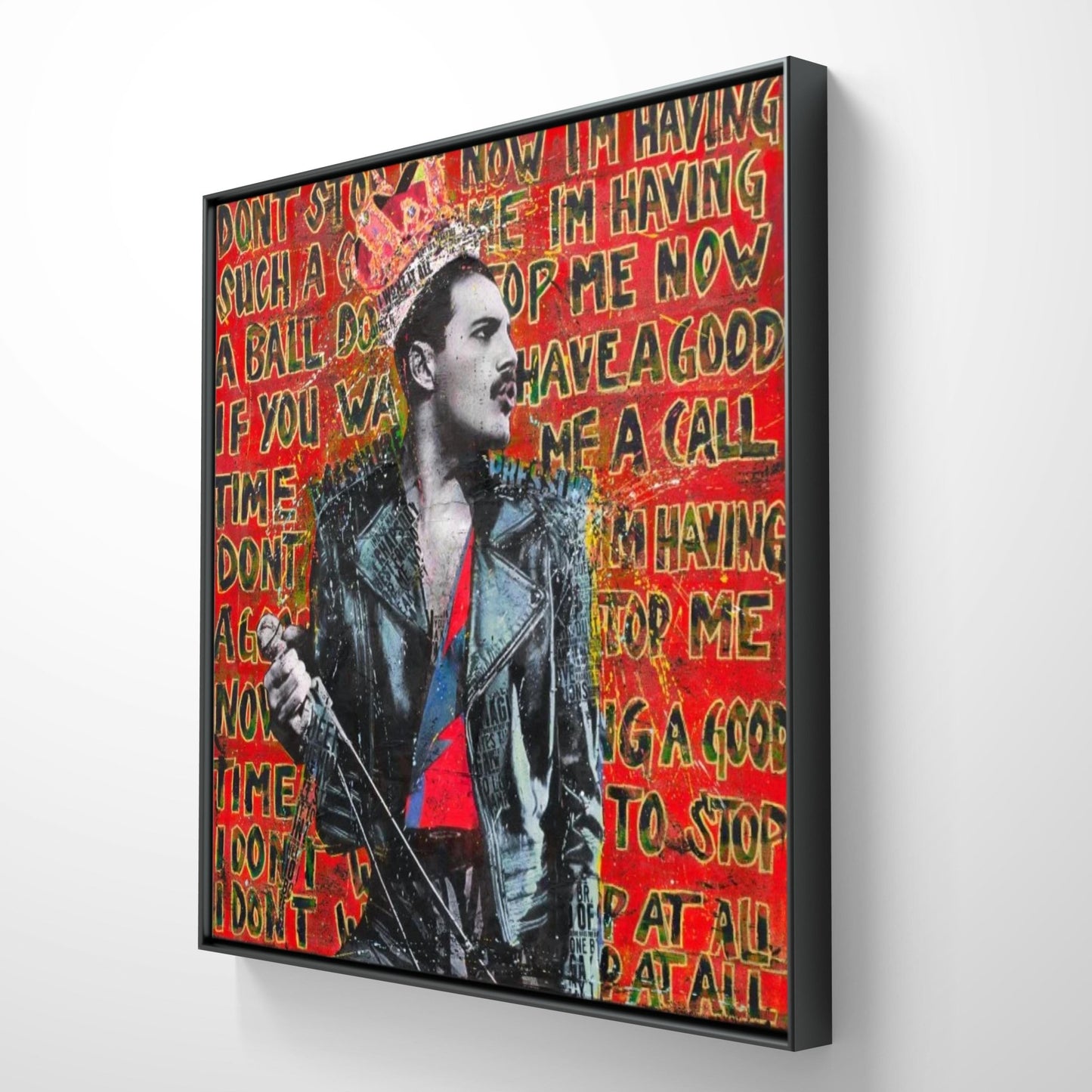 Bilde av Fru Bugge "DON´T STOP ME NOW II" laget av Fru Bugge, popart kunst fra Galleri2b