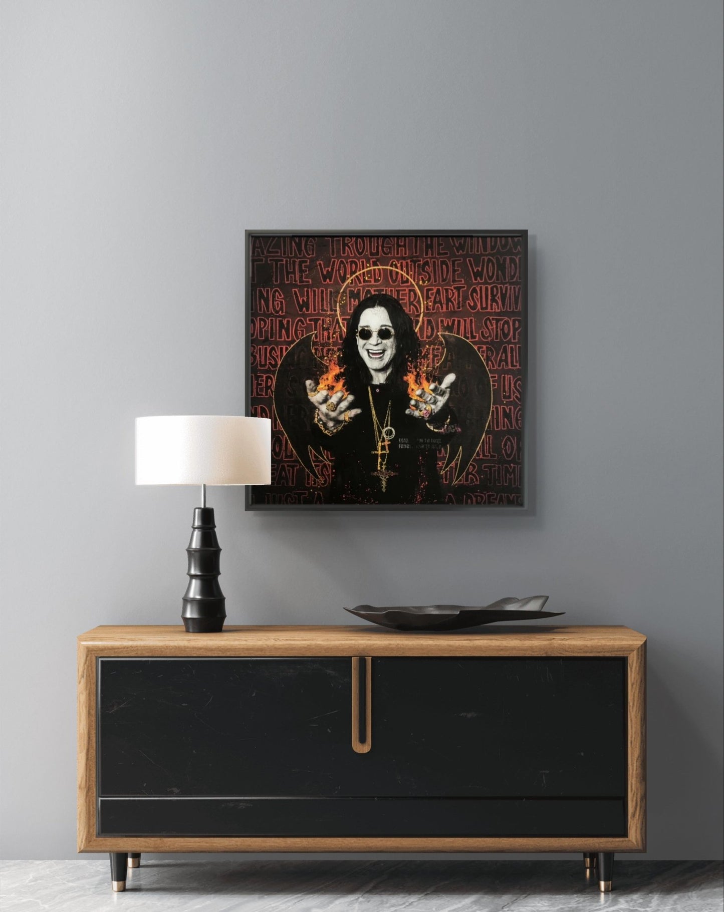 Bilde av 👄Fru Bugge "Dreamer" Ozzy Osborne laget av Fru Bugge, popart kunst fra Galleri2b