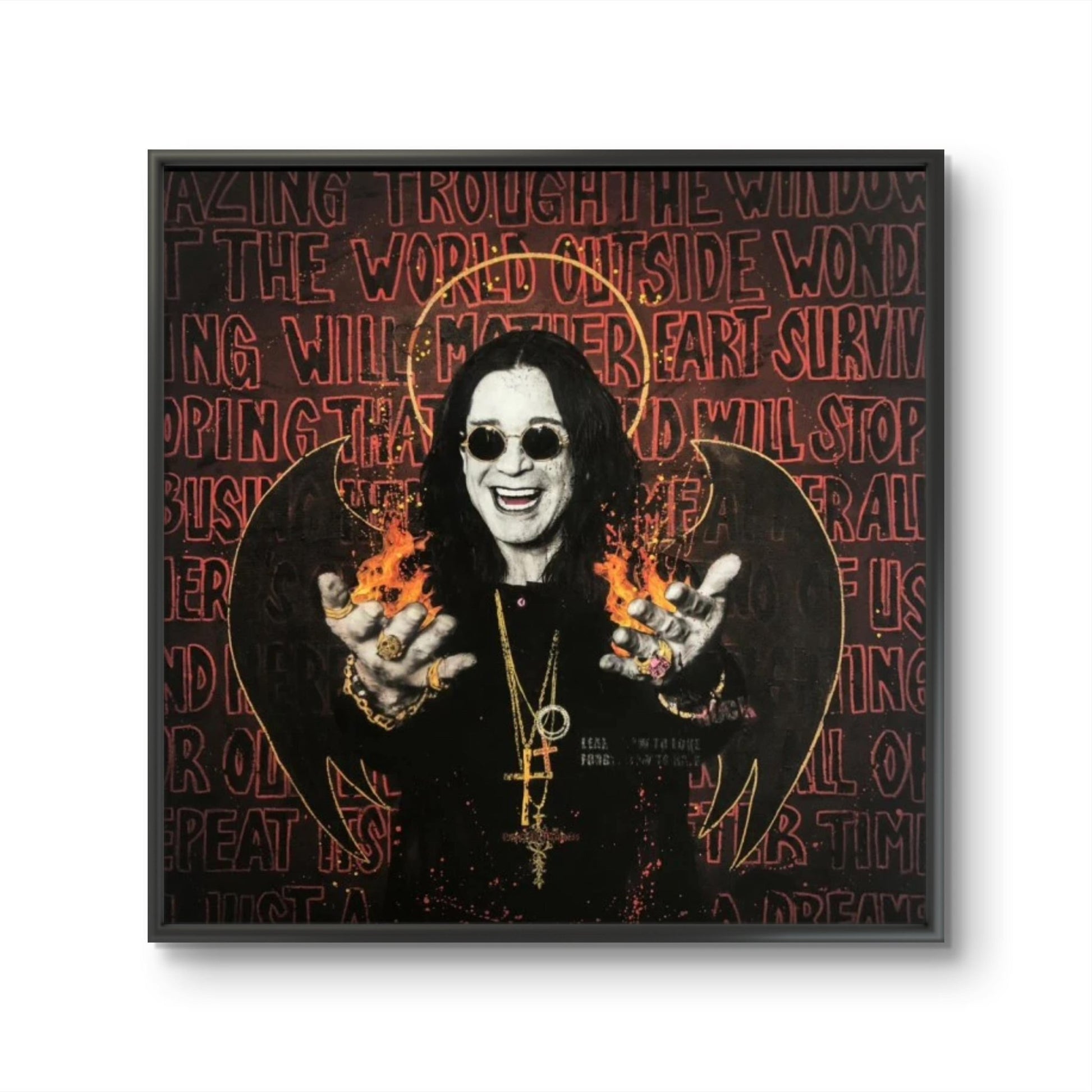 Bilde av 👄Fru Bugge "Dreamer" Ozzy Osborne laget av Fru Bugge, popart kunst fra Galleri2b