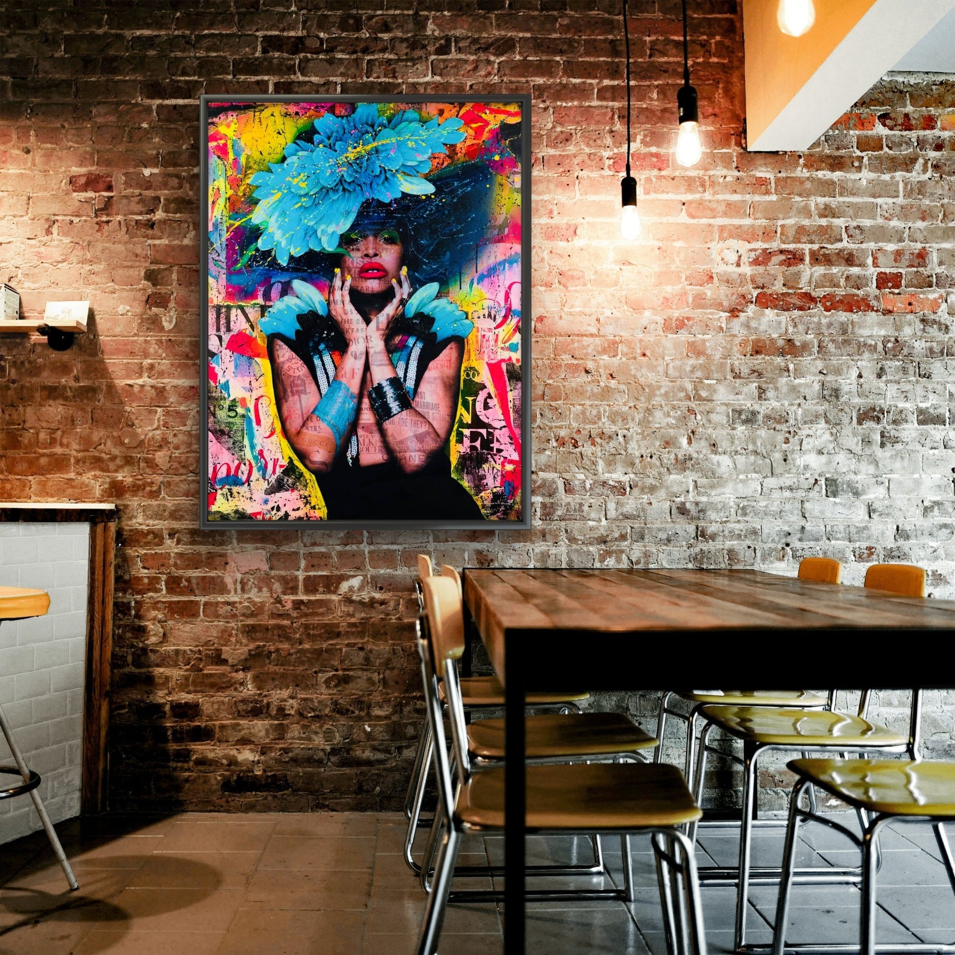 Bilde av Fru Bugge "Erykah" laget av Fru Bugge, popart kunst fra Galleri2b