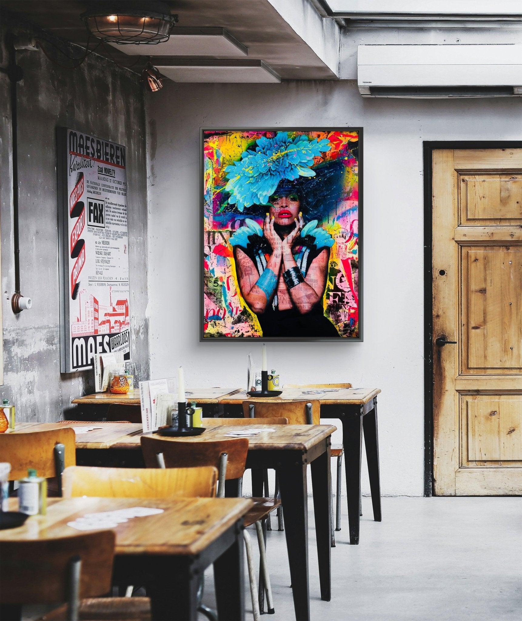 Bilde av Fru Bugge "Erykah" laget av Fru Bugge, popart kunst fra Galleri2b