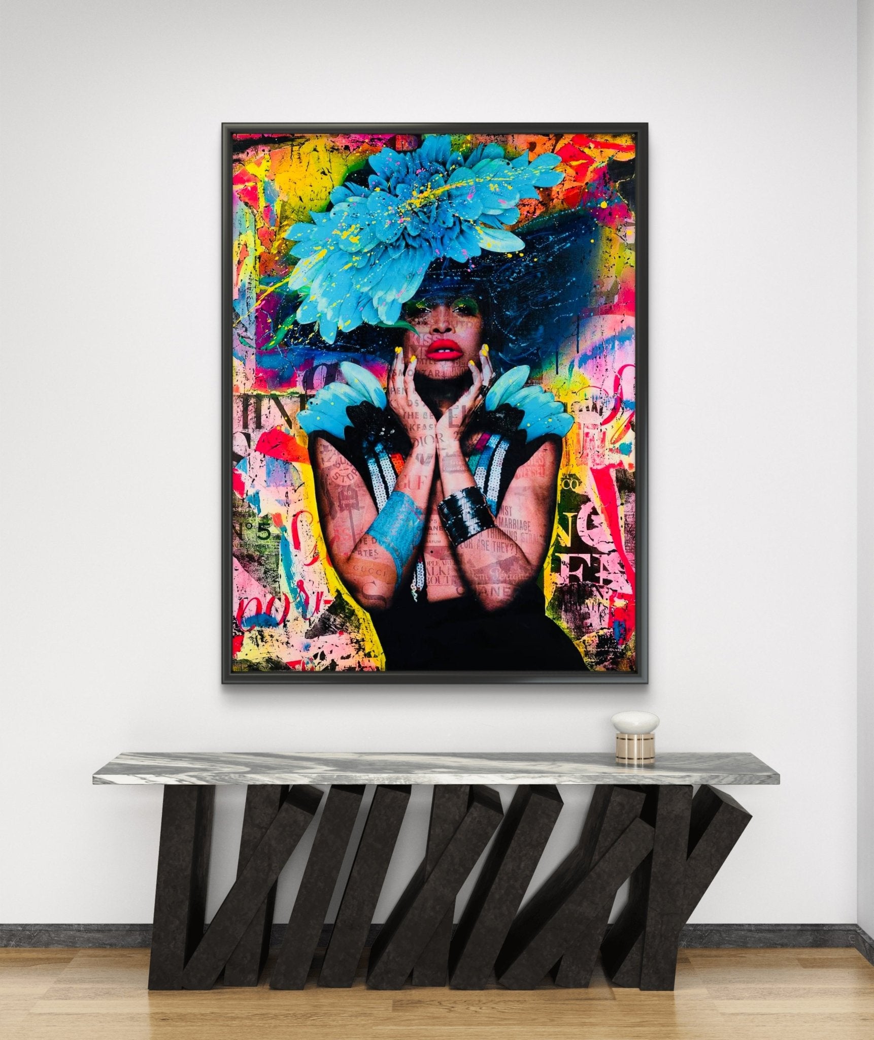 Bilde av Fru Bugge "Erykah" laget av Fru Bugge, popart kunst fra Galleri2b