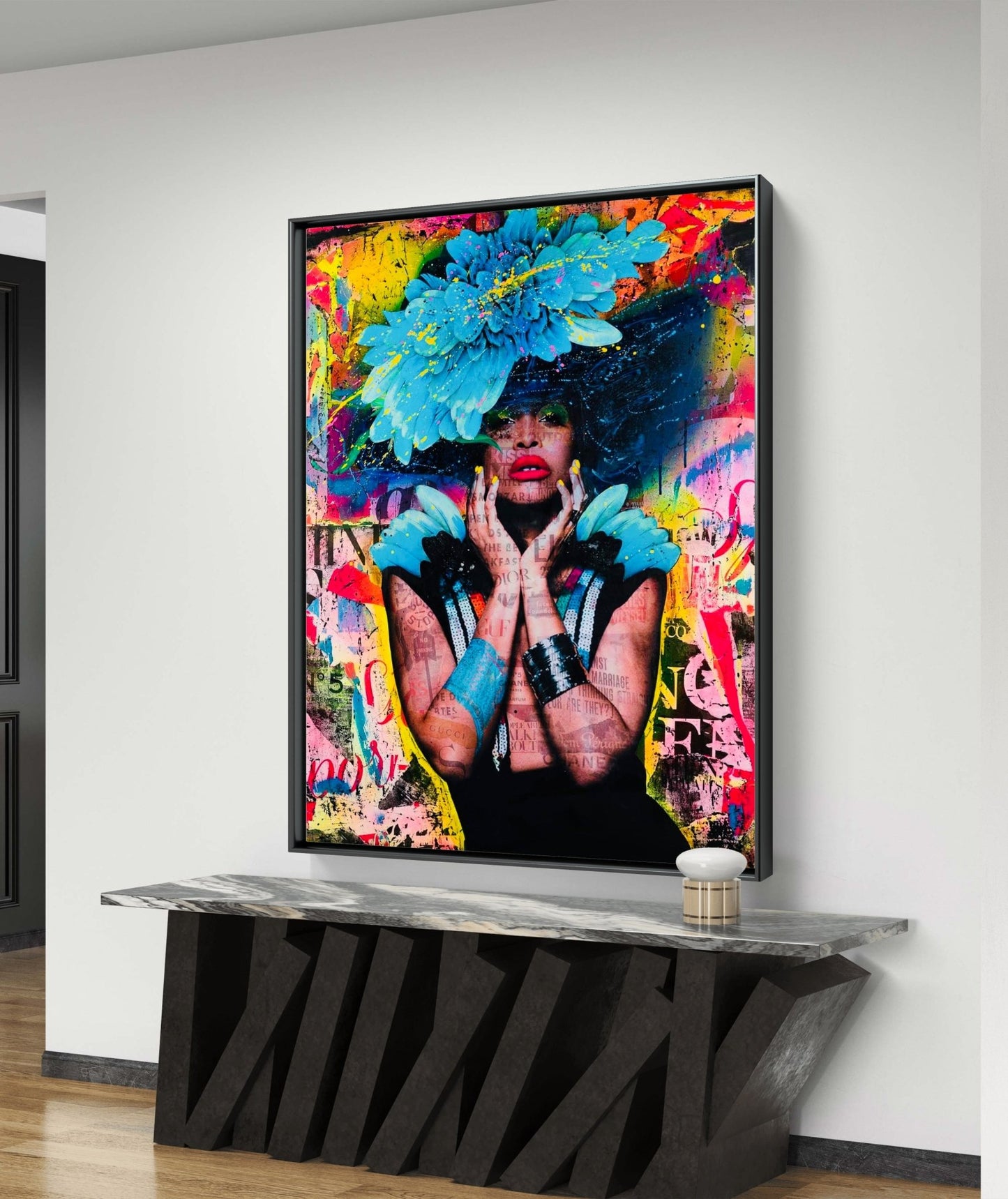 Bilde av Fru Bugge "Erykah" laget av Fru Bugge, popart kunst fra Galleri2b