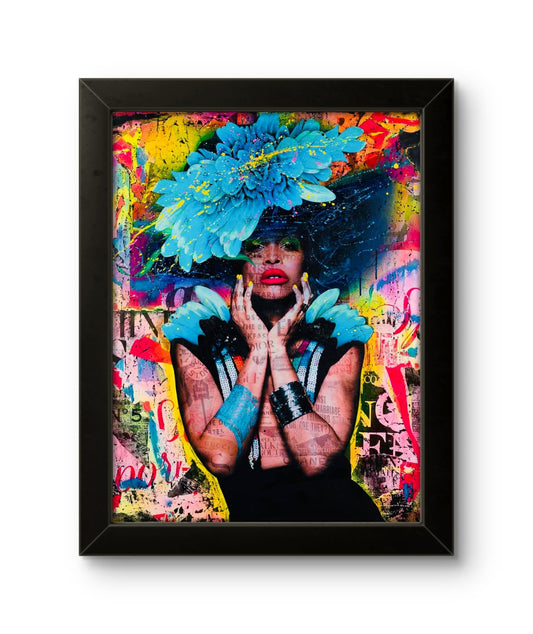 Bilde av Fru Bugge "Erykah" laget av Fru Bugge, popart kunst fra Galleri2b