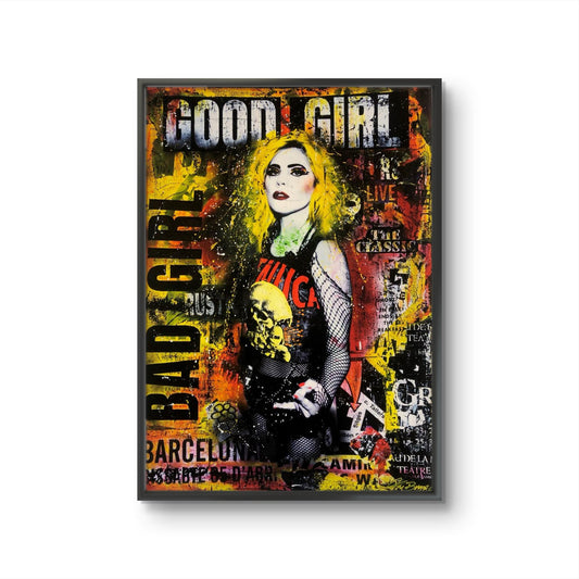 Bilde av Fru Bugge - Good girl/Bad girl laget av Fru Bugge, popart kunst fra Galleri2b