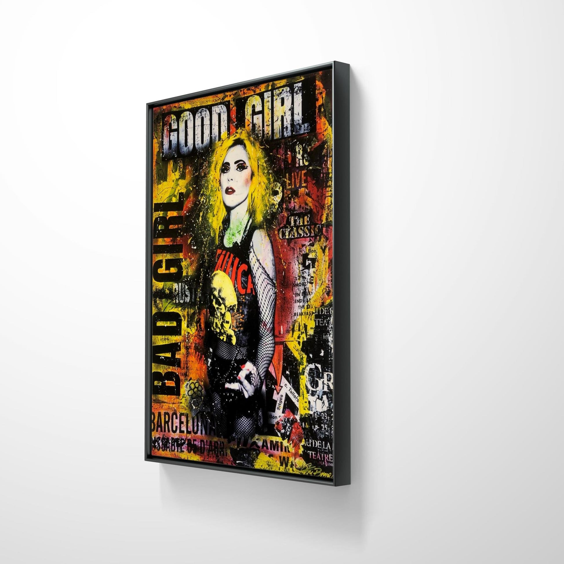 Bilde av Fru Bugge - Good girl/Bad girl laget av Fru Bugge, popart kunst fra Galleri2b