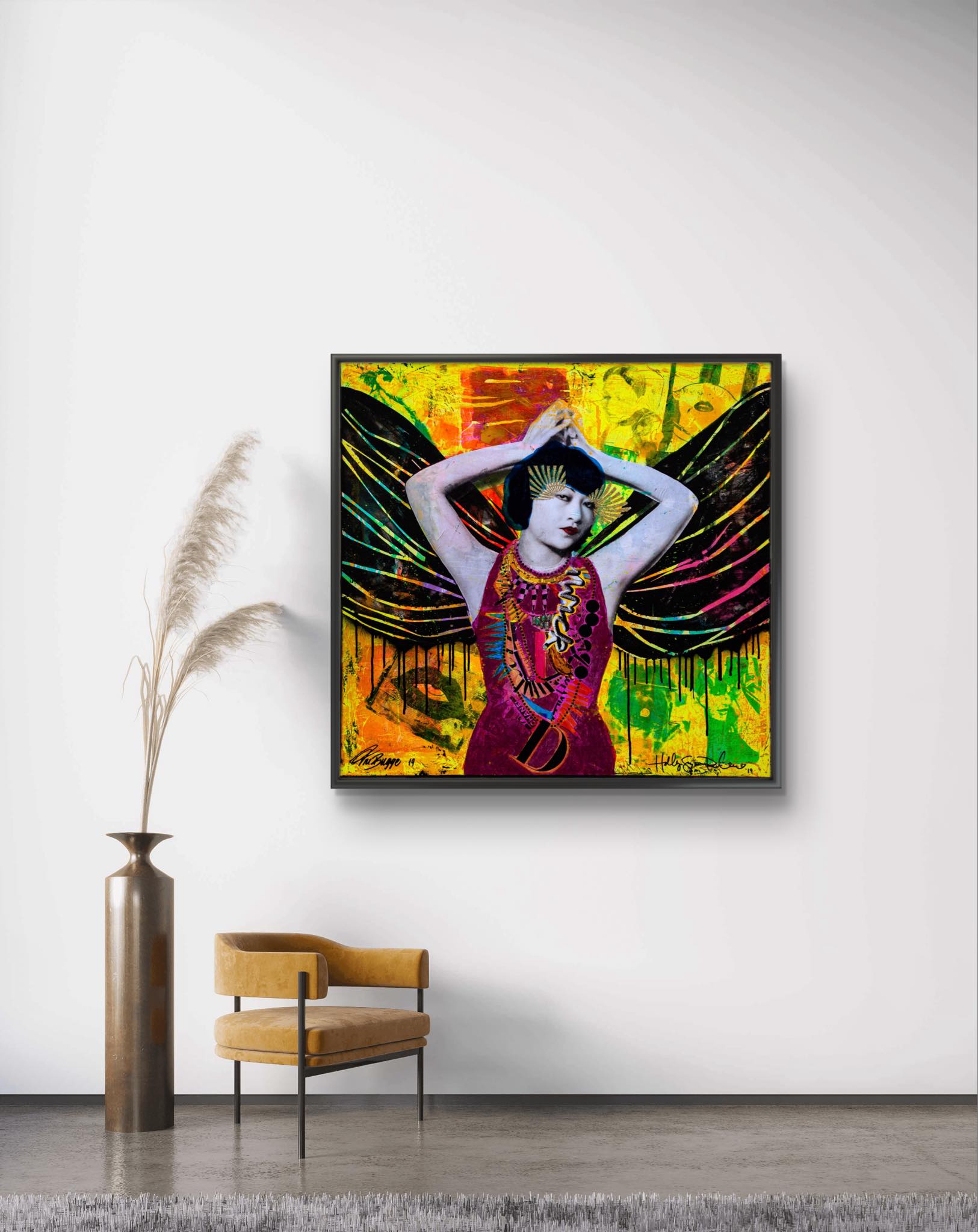 Bilde av Fru Bugge - Holly Susanne Rader - Originalen laget av Fru Bugge, popart kunst fra Galleri2b