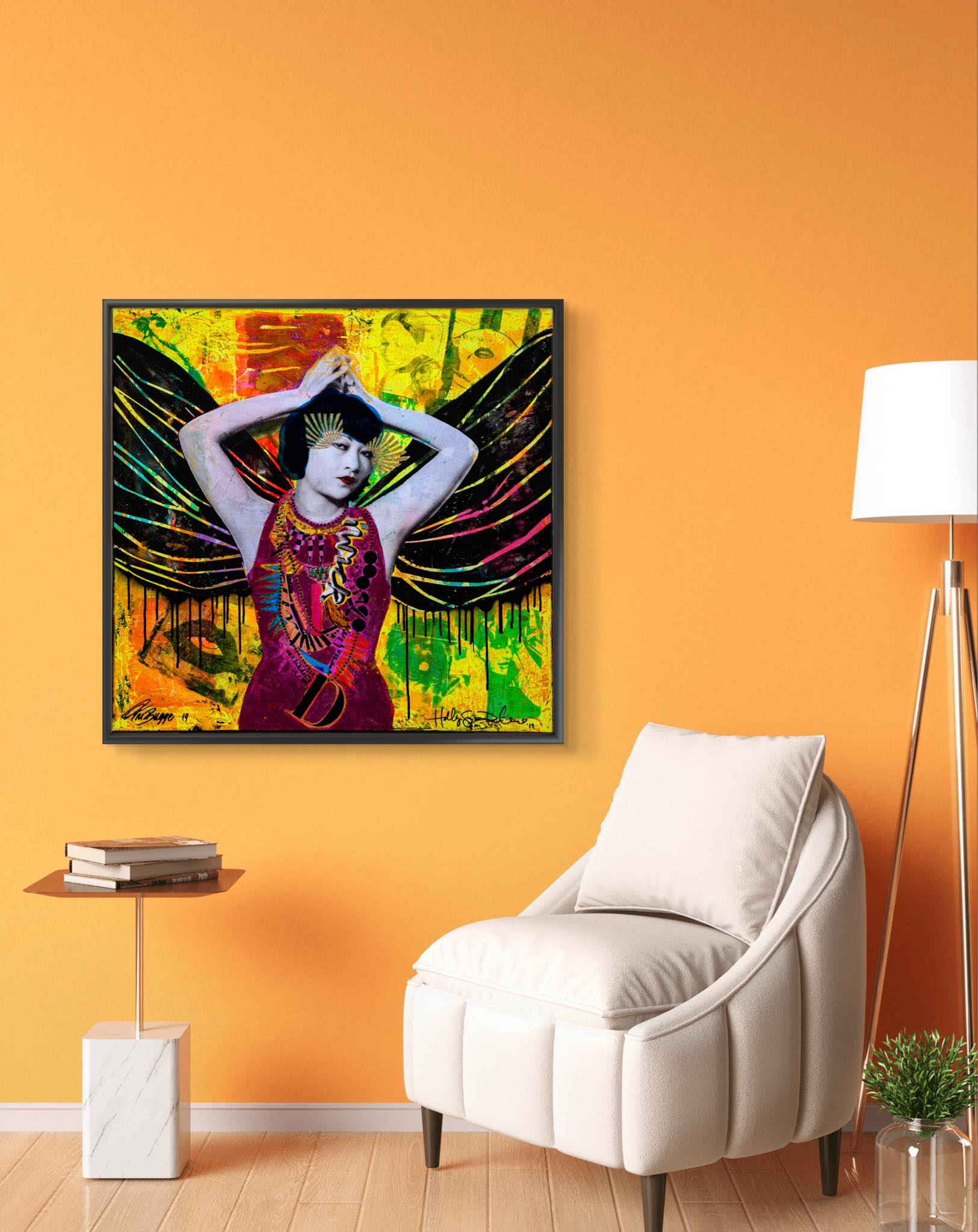 Bilde av Fru Bugge - Holly Susanne Rader - Originalen laget av Fru Bugge, popart kunst fra Galleri2b