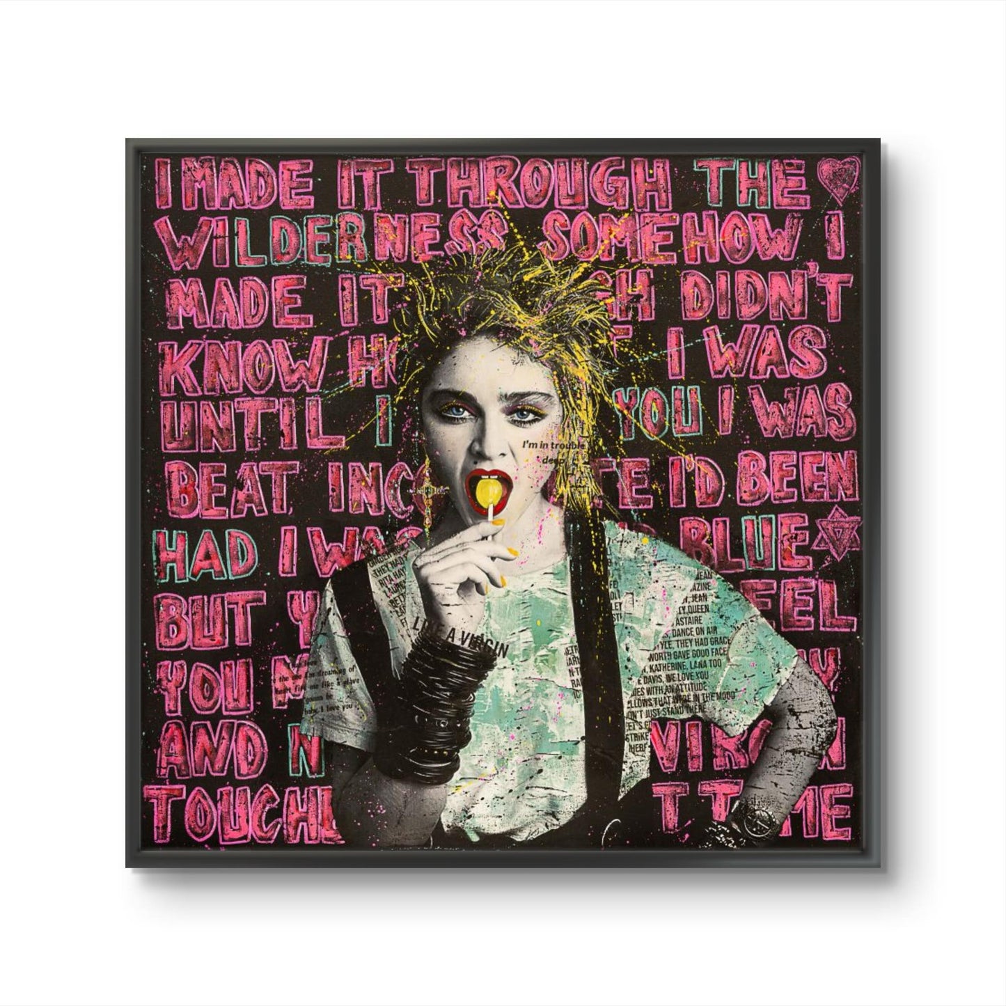 Bilde av Fru Bugge "Like a virgin" Pop Art laget av Fru Bugge, popart kunst fra Galleri2b