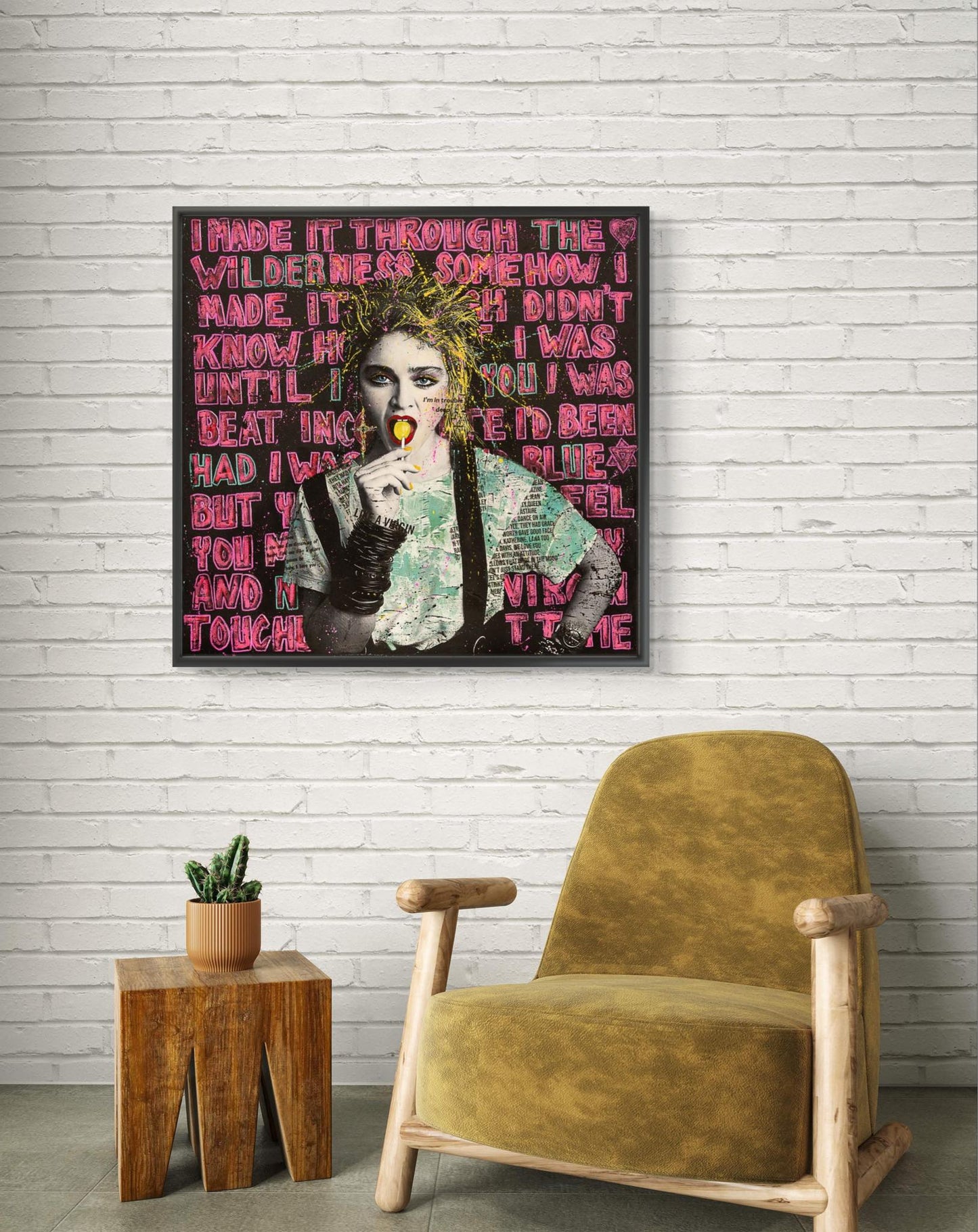 Bilde av Fru Bugge "Like a virgin" Pop Art laget av Fru Bugge, popart kunst fra Galleri2b