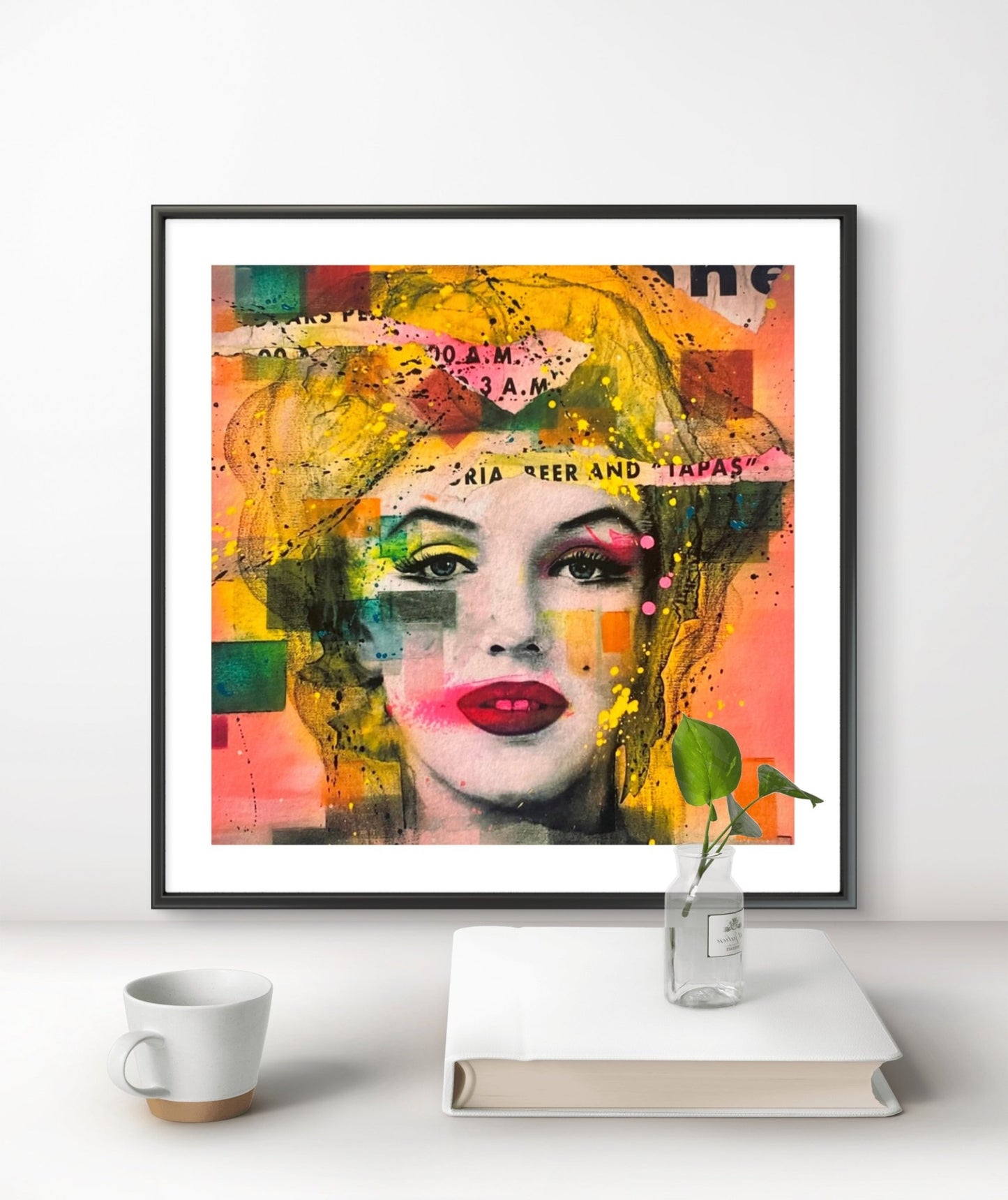Bilde av Fru Bugge "Marilyn" laget av Fru Bugge, popart kunst fra Galleri2b