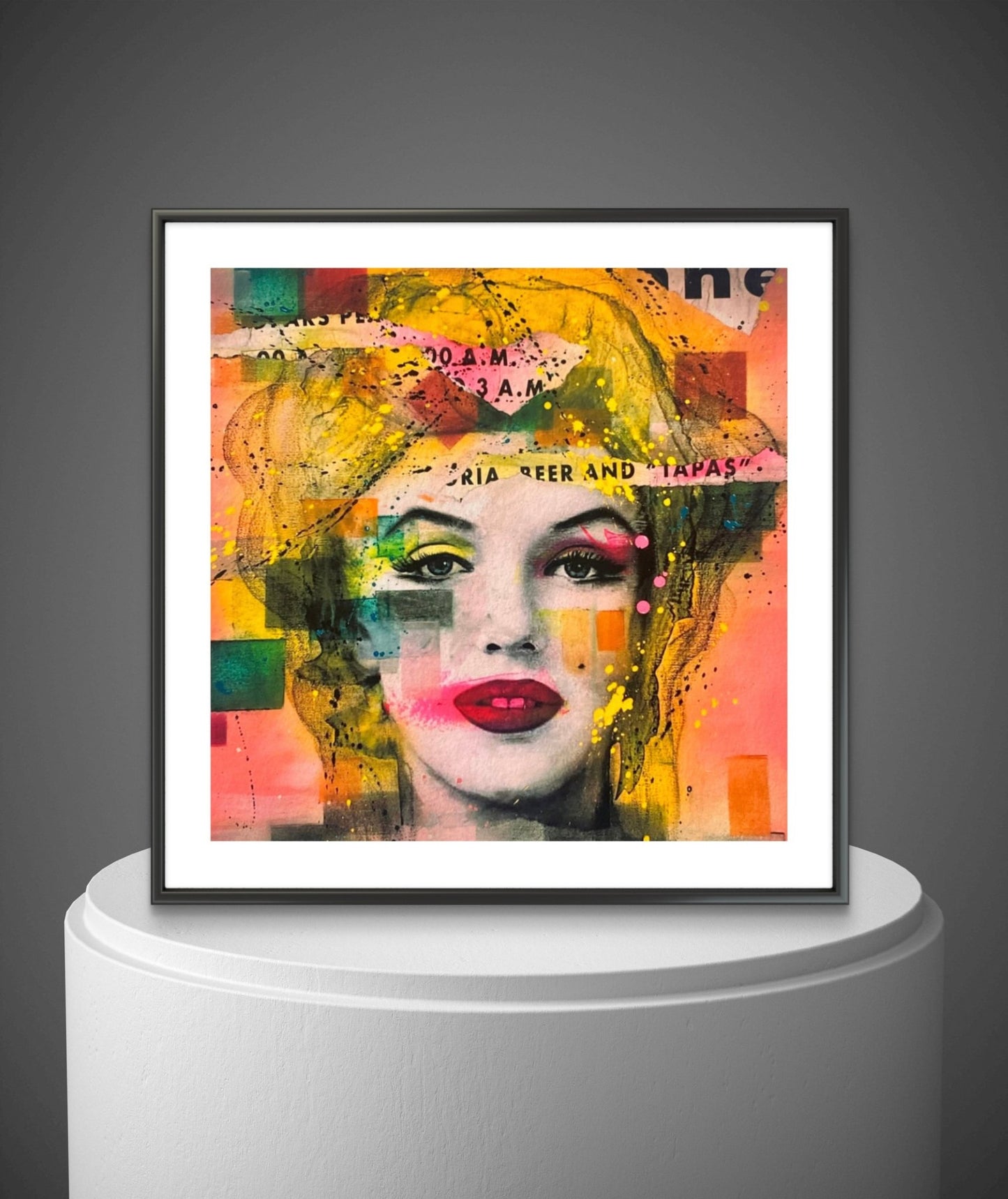 Bilde av Fru Bugge "Marilyn" laget av Fru Bugge, popart kunst fra Galleri2b