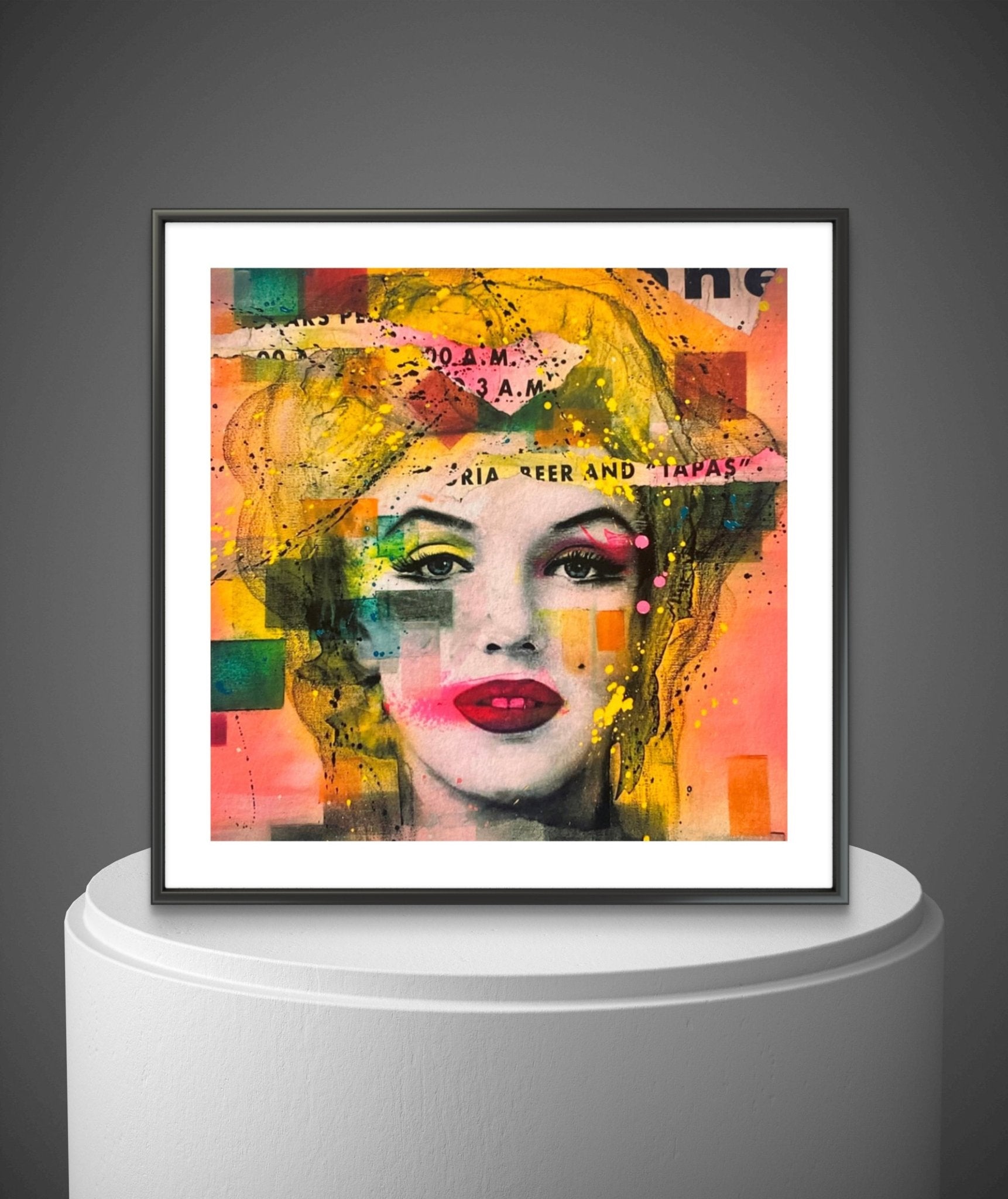 Bilde av Fru Bugge "Marilyn" laget av Fru Bugge, popart kunst fra Galleri2b
