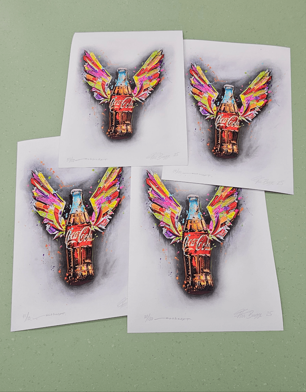 Bilde av Fru Bugge og Kokkoart "Soda pop" laget av Fru Bugge, popart kunst fra Galleri2b