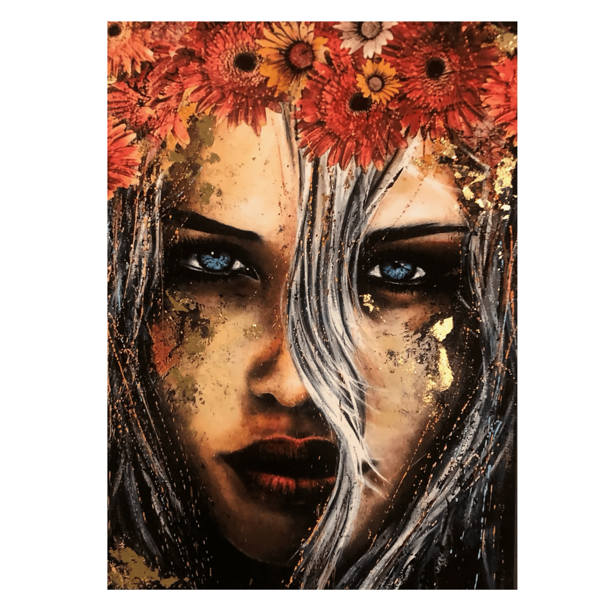 Bilde av Fru Bugge "The Gaze" laget av Fru Bugge, popart kunst fra Galleri2b