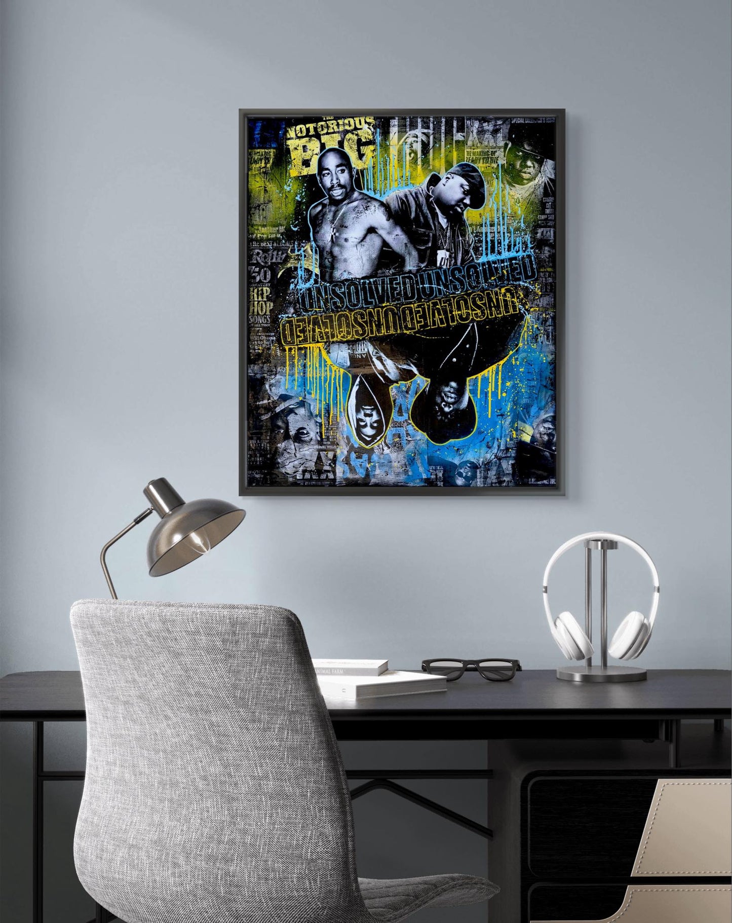 Bilde av Fru Bugge - "Unsolved" laget av Fru Bugge, popart kunst fra Galleri2b