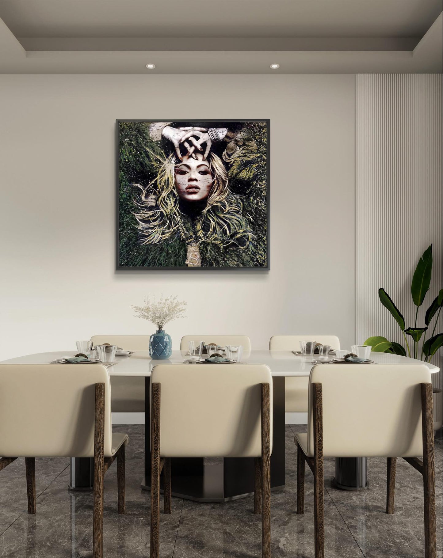 Bilde av Fru Bugge "Who runs the world" laget av Fru Bugge, popart kunst fra Galleri2b