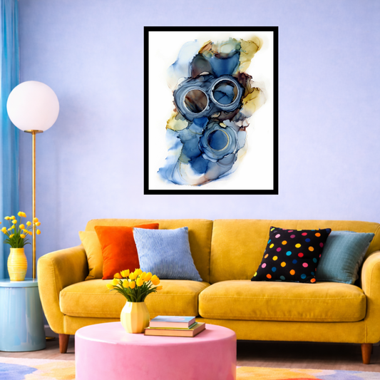 Bilde av Happy By Hilde - The Gasmask laget av Happy By Hilde, popart kunst fra Galleri2b