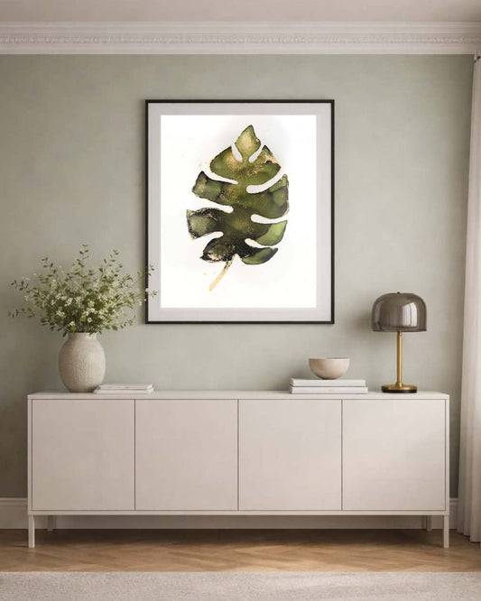 Bilde av Happy By Hilde - The Leaf laget av Happy By Hilde, popart kunst fra Galleri2b