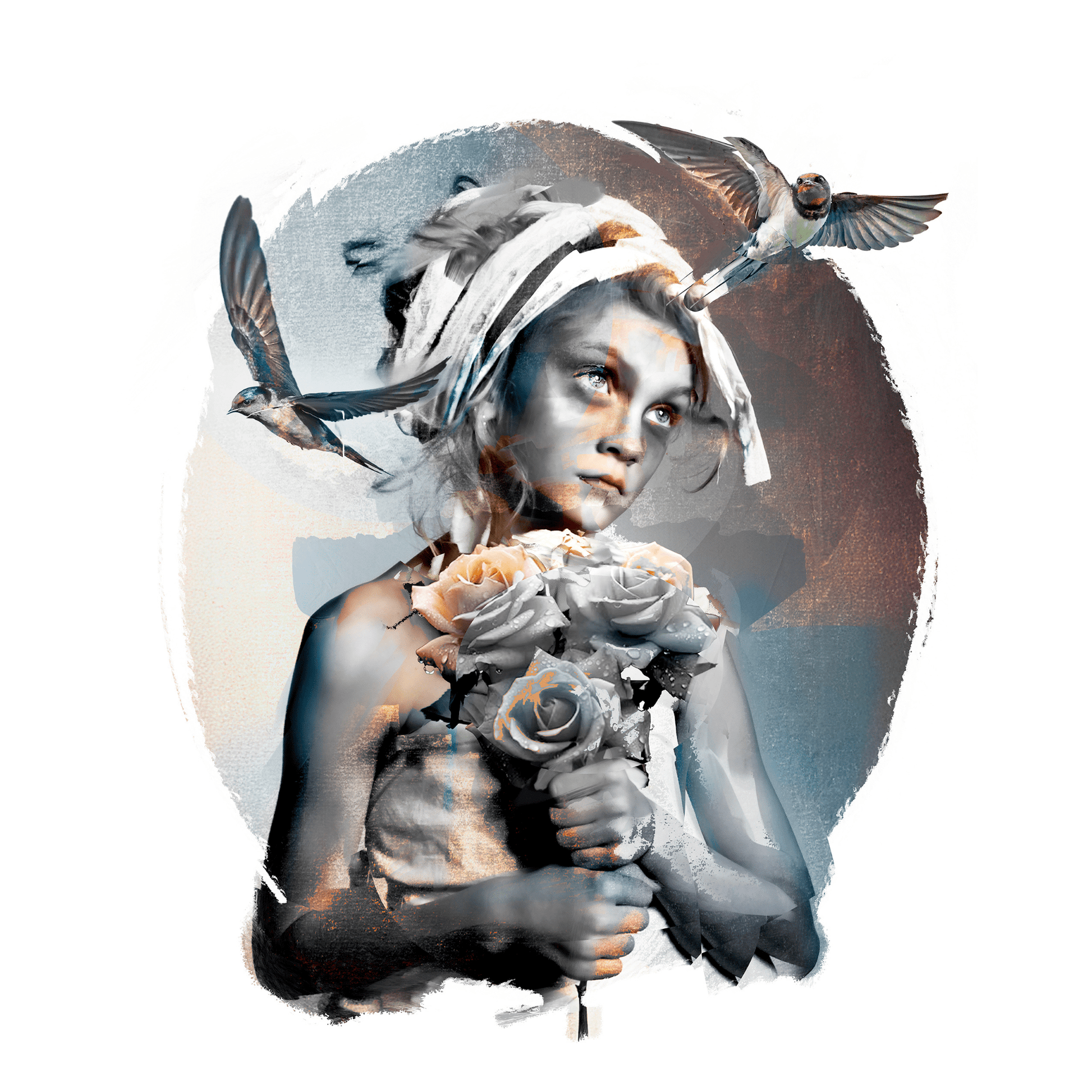 Bilde av "Herald of Quiet Wings" – kunstverk av Eline Madsen laget av Eline Madsen, popart kunst fra Galleri2b