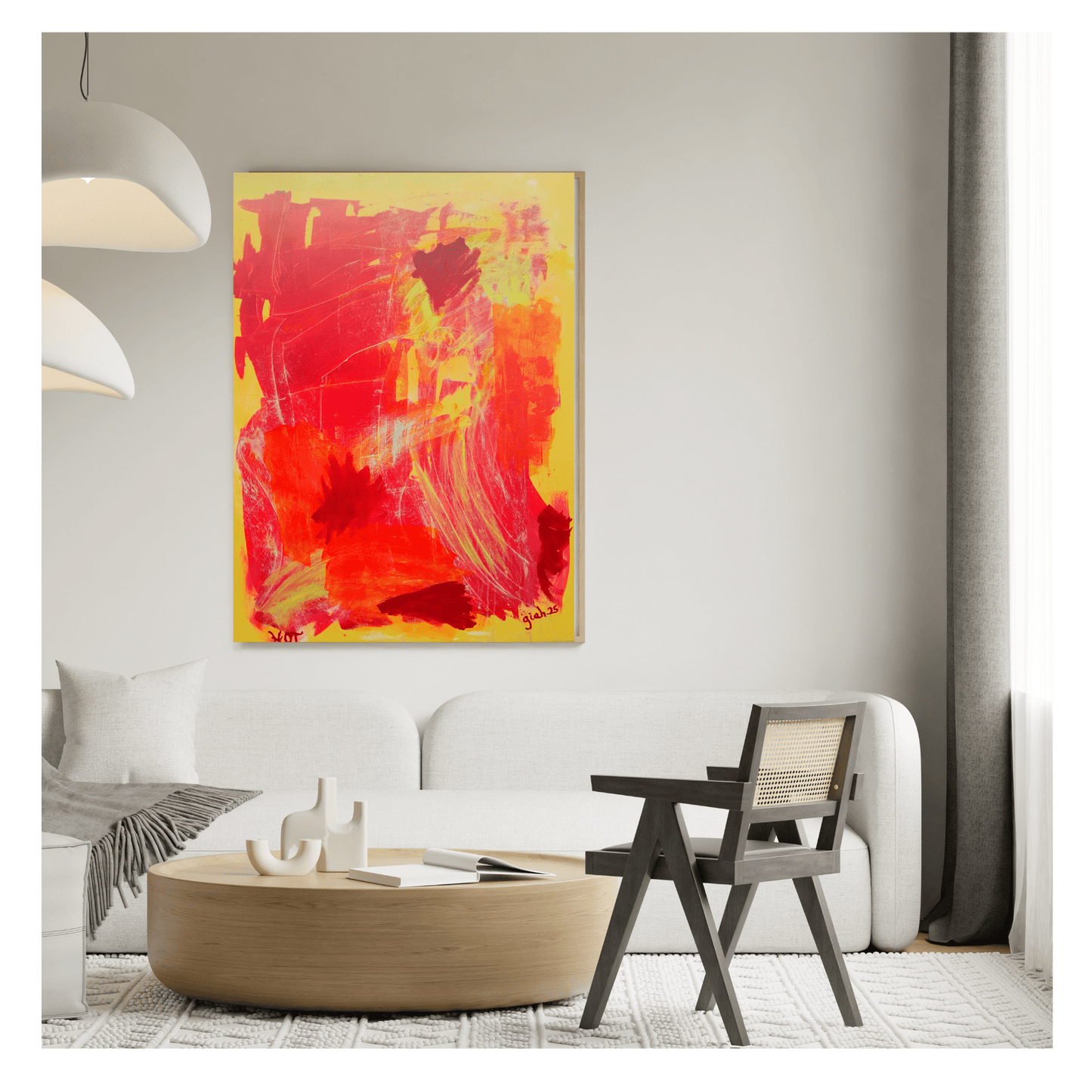 Bilde av "HOT" – kunstverk av Hanne Giacobbe Helleberg laget av Hanne Giacobbe Helleberg, popart kunst fra Galleri2b