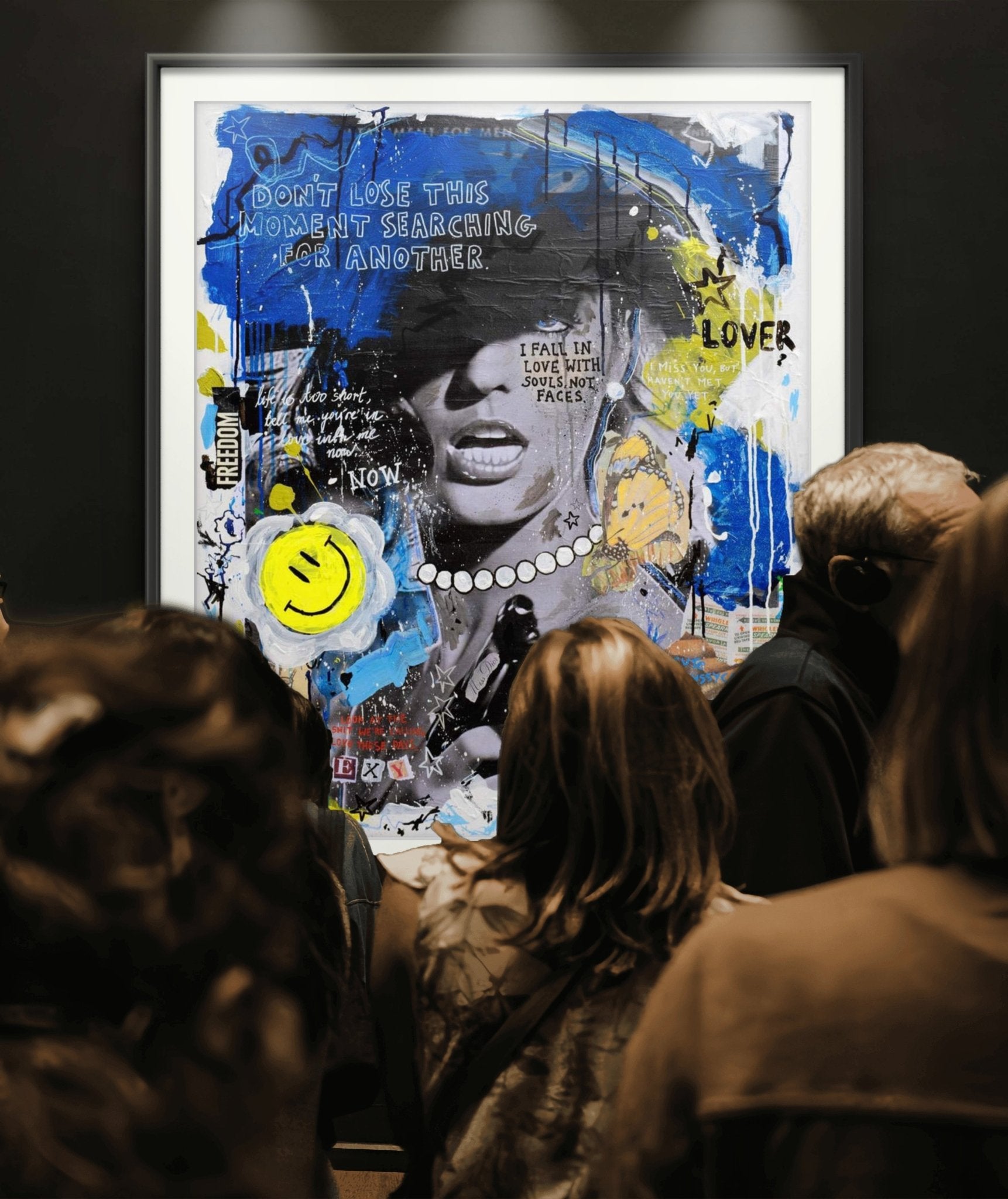 Bilde av JfPainting "007" laget av Julia Flak, popart kunst fra Galleri2b