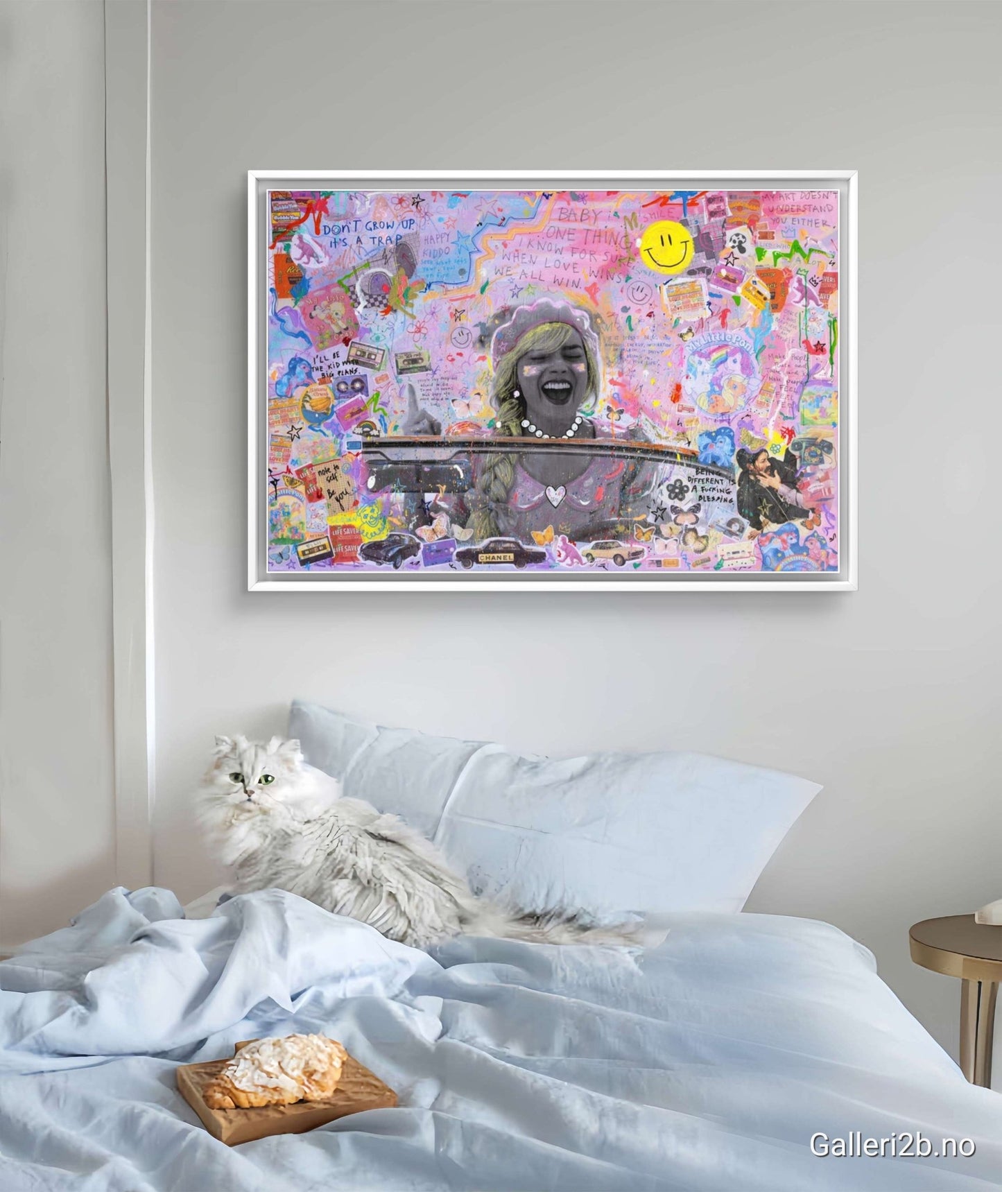 Bilde av JfPainting "Barbie" NYTT TRYKK laget av Julia Flak, popart kunst fra Galleri2b