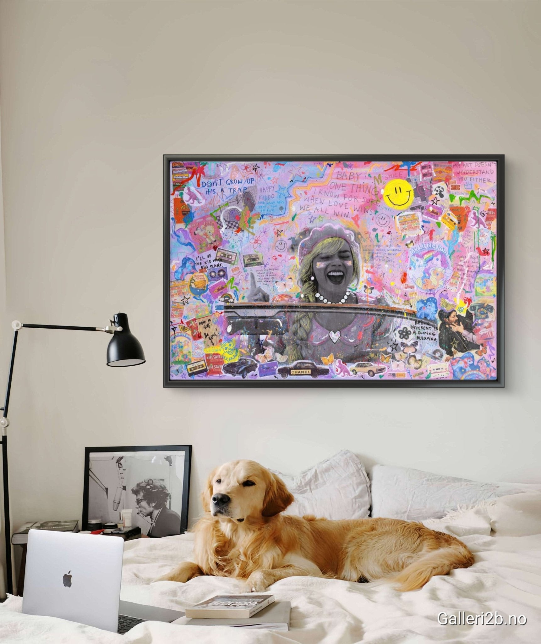 Bilde av JfPainting "Barbie" NYTT TRYKK laget av Julia Flak, popart kunst fra Galleri2b