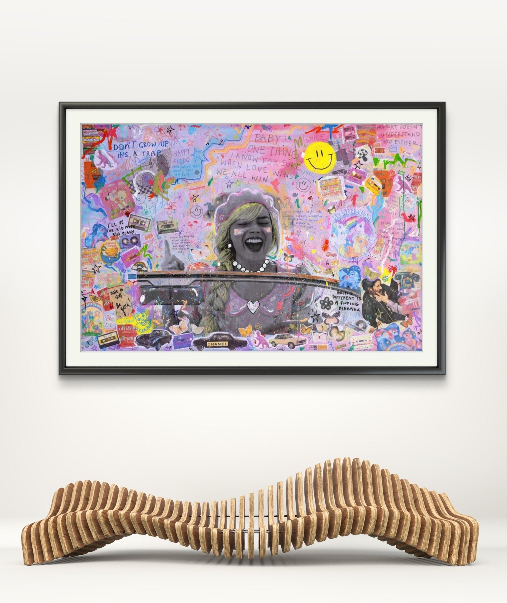 Bilde av JfPainting "Barbie" NYTT TRYKK laget av Julia Flak, popart kunst fra Galleri2b